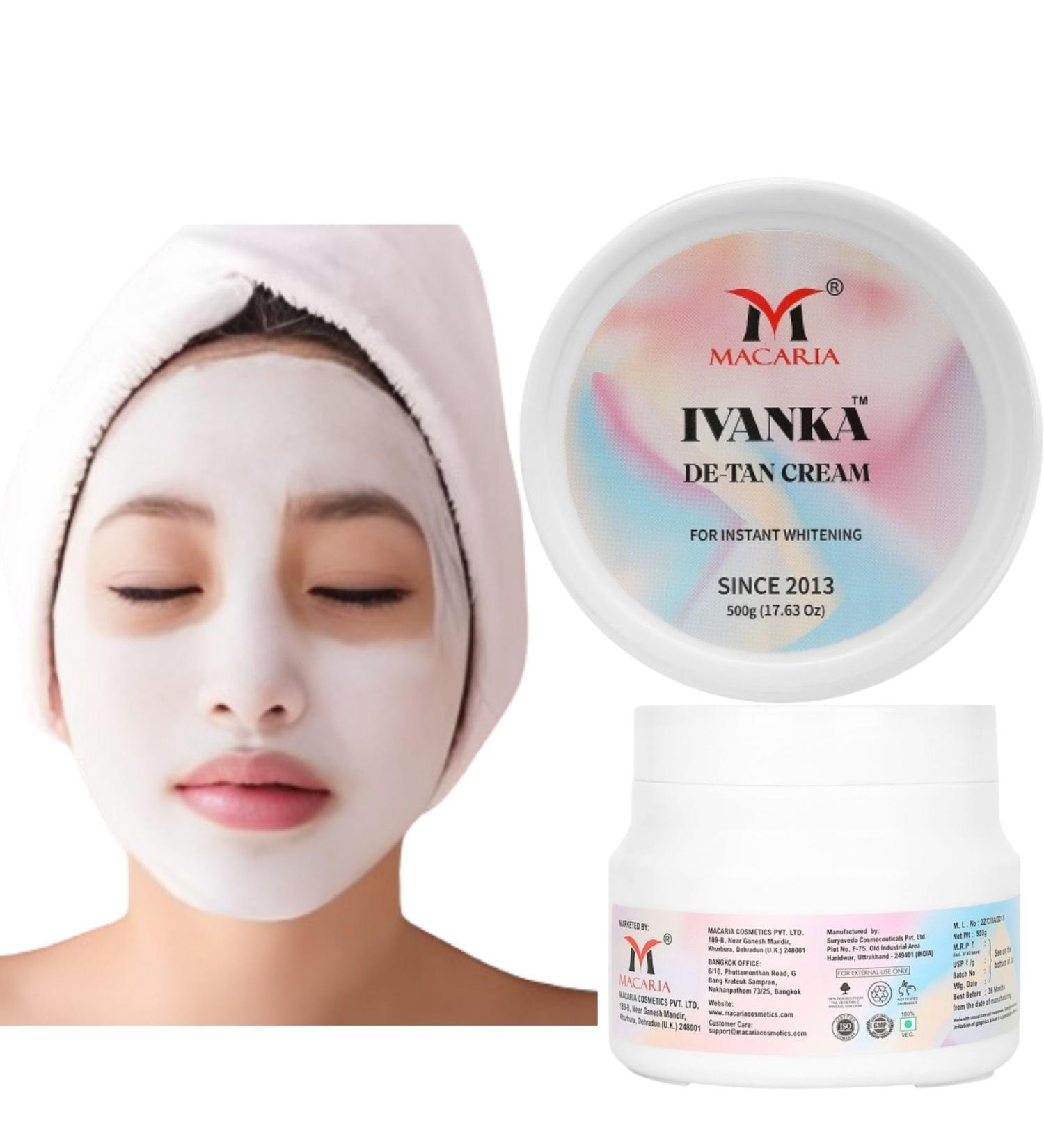 MACARIA Ivanka Skin detan Cream For Full Body Intimate Area Skin Whitening Cream Skin Lightening Cream For Intimate Area Private Parts Underarm Knees Elbows Inner Thigh Bikini Areas For Women - Buy Online on GoSupps.com