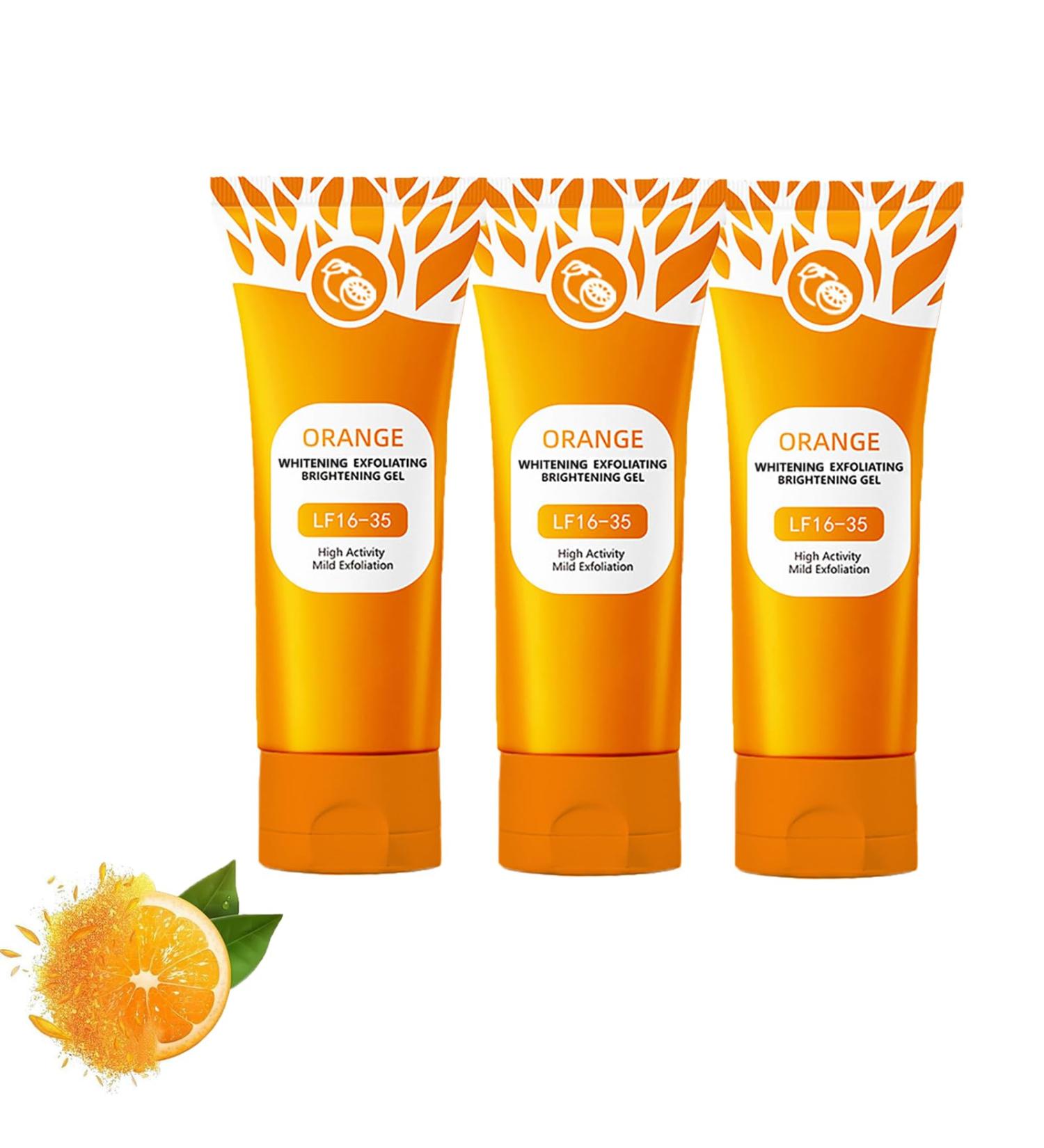 Facial peeling natural orange peeling gel 50 g orange exfoliating brightening gel gently cleanses and improves skin condition 3 pieces - Buy Online on GoSupps.com