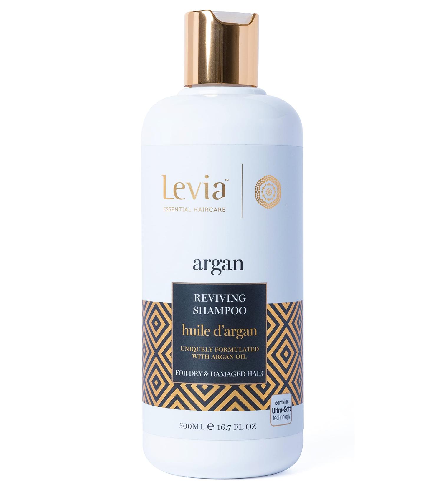 Levia | Argan Repair Shampoo | Smoothes the hair fiber | Revitalizes and strengthens the hair | Ultimate hydration | Argan Oil | Suitable for dry & damaged hair | Cruelty-free | 500 ml - Buy Online on GoSupps.com