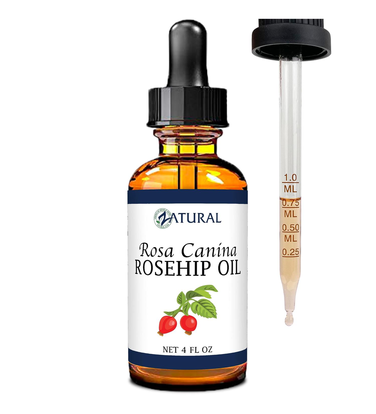 Buy Zatural ROSA CANINA Organic Rosehip Oil - Cold Pressed Face Nails Hair & Skin Oil (4 oz) - Natural Skincare Solution - Buy Online on GoSupps.com
