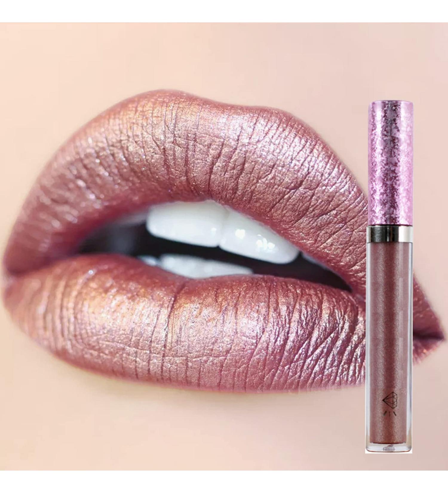 Metallic Satin Liquid Lipstick for Women - Long-Lasting, Moisturizing, Waterproof Formula - 24-Hour Colorful Wear (06) - Buy Online on GoSupps.com