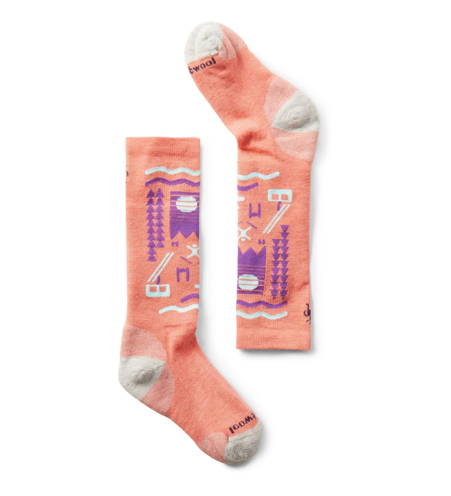 Smartwool Wintersport Full Cushion Ski Day OTC Socks - Youth Wild Salmon Large