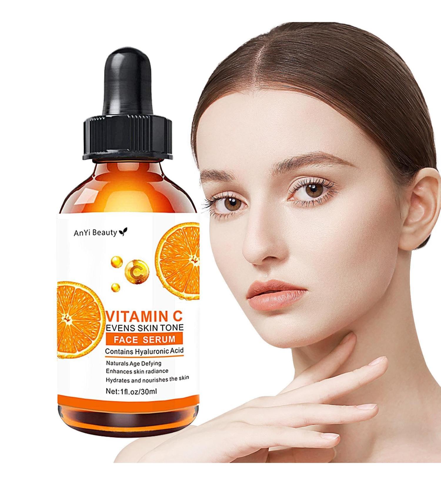  Linsition Vitamin C facial brightening cream | Organic vitamin C brightening cream for a radiant complexion | 1 fl oz hydrating hyaluronic acid for the - Buy Online on GoSupps.com