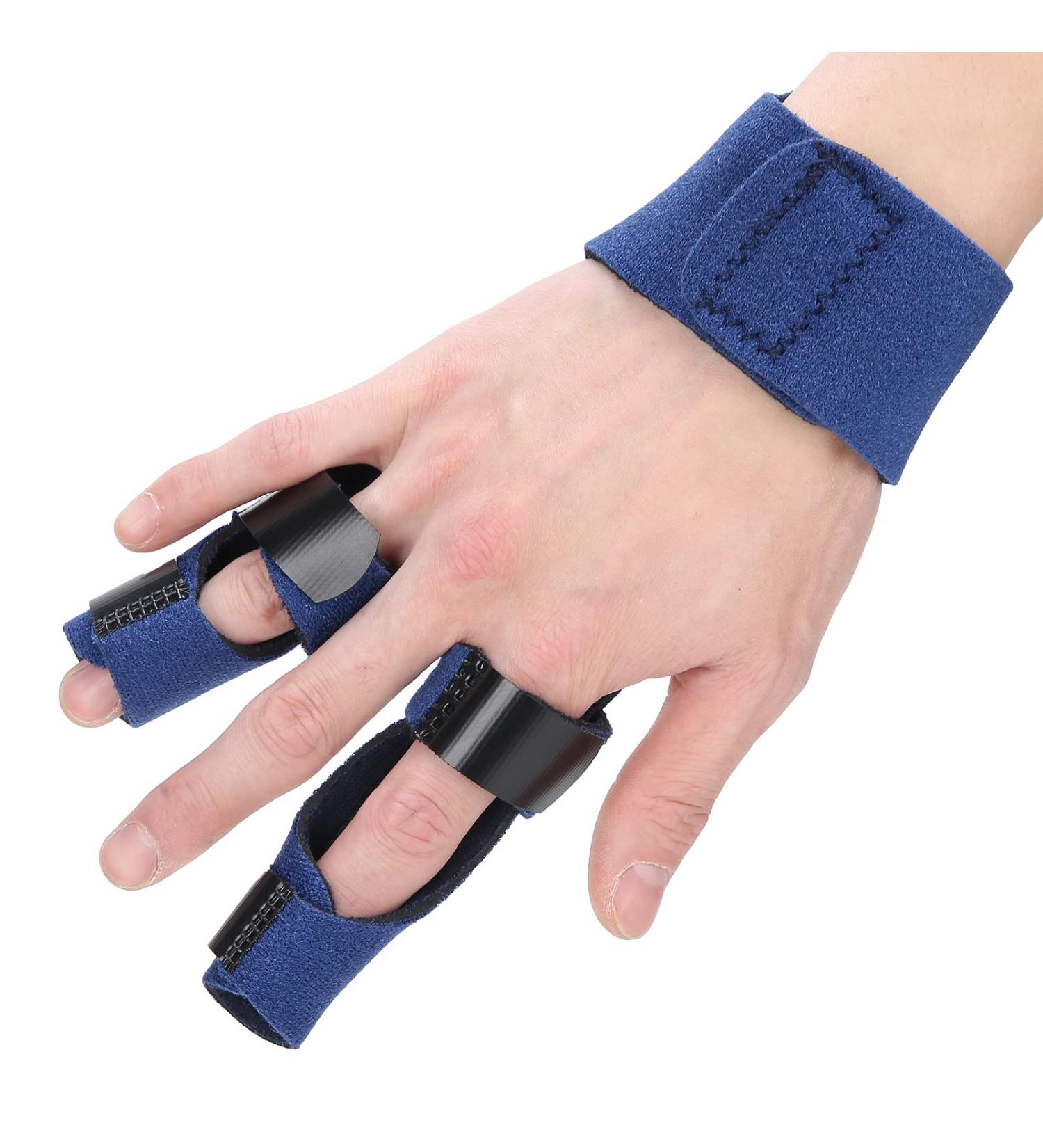 ZJchao Finger Splint - Comfortable Finger Brace for Pain Relief & Support | Broken Fingers Sprains Arthritis Tendonitis | Left/Right Hand - Buy Online on GoSupps.com
