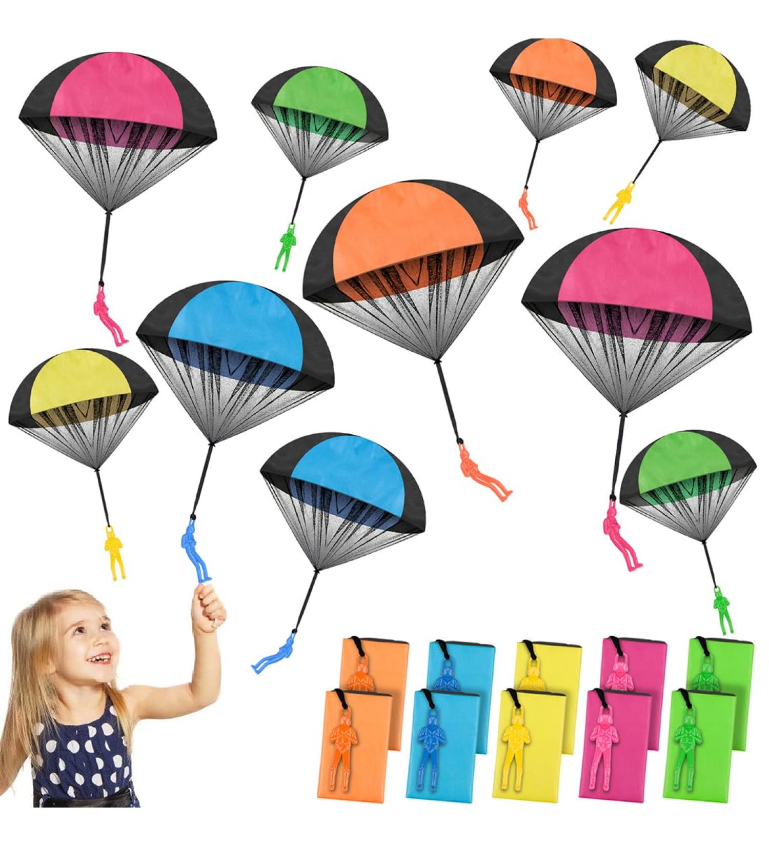 Shop Bbjinronjy 10-Piece Kinder Parachute Toys | Exciting Outdoor Hand Throw Army Men | Perfect Air Toys for Kids & Adults - Buy Online on GoSupps.com