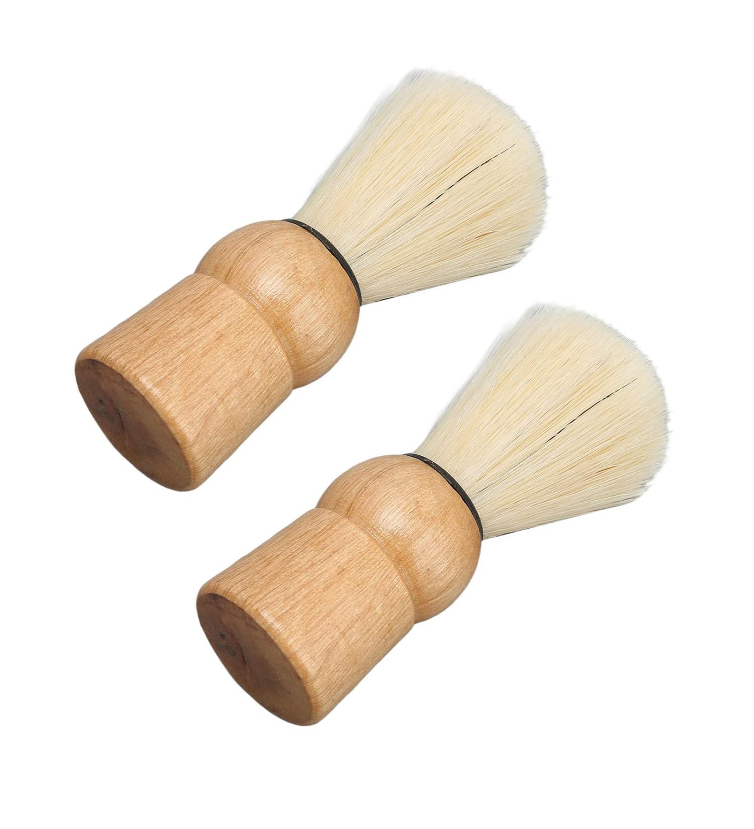Jauarta Mini Shaving Brush with Wooden Handle - Professional Synthetic Brush for Men | Perfect for Beauty Salons - International Shipping Available - Buy Online on GoSupps.com
