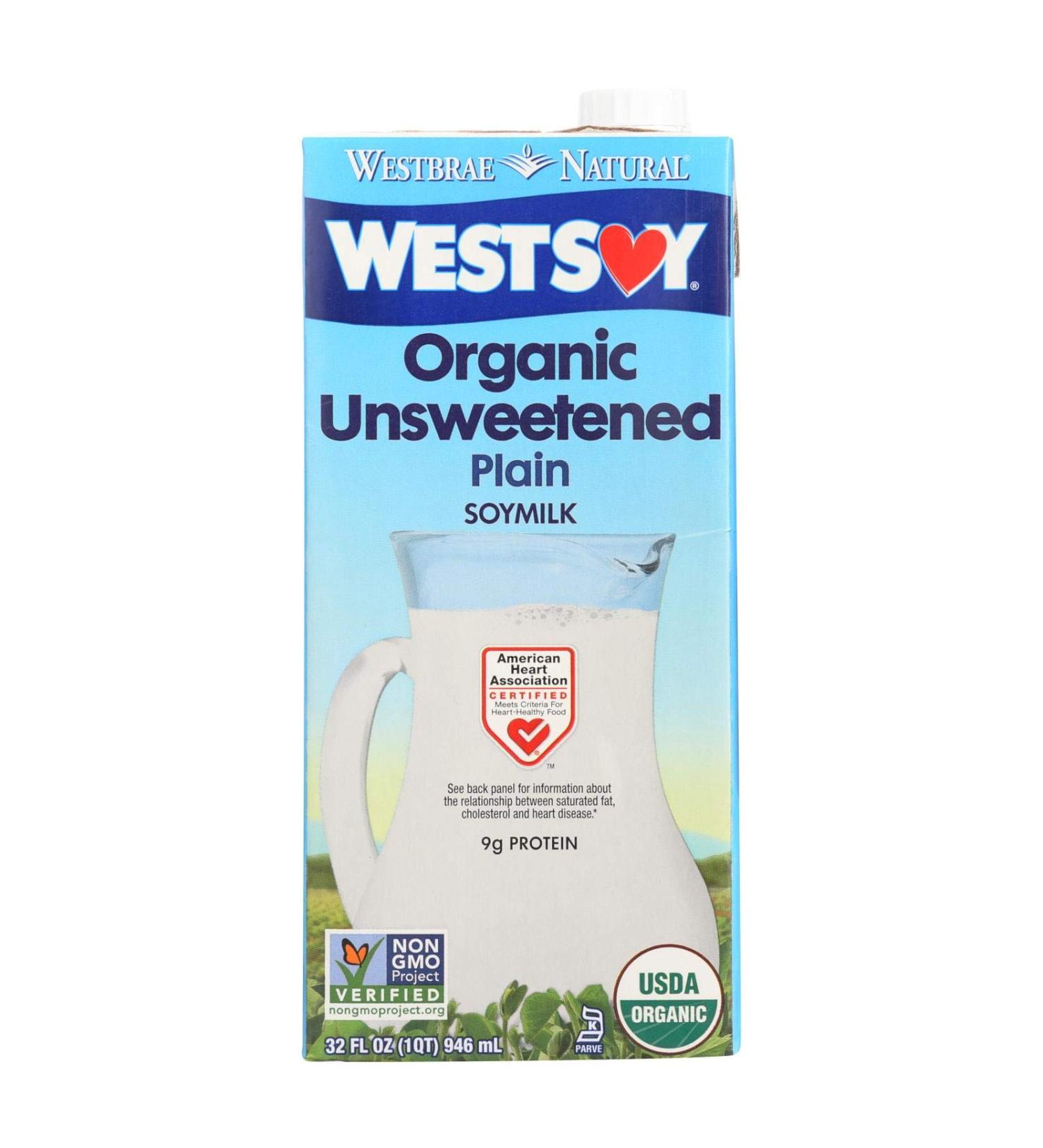 Westsoy Unsweetened Westsoy 32 Oz, Pack of 12
