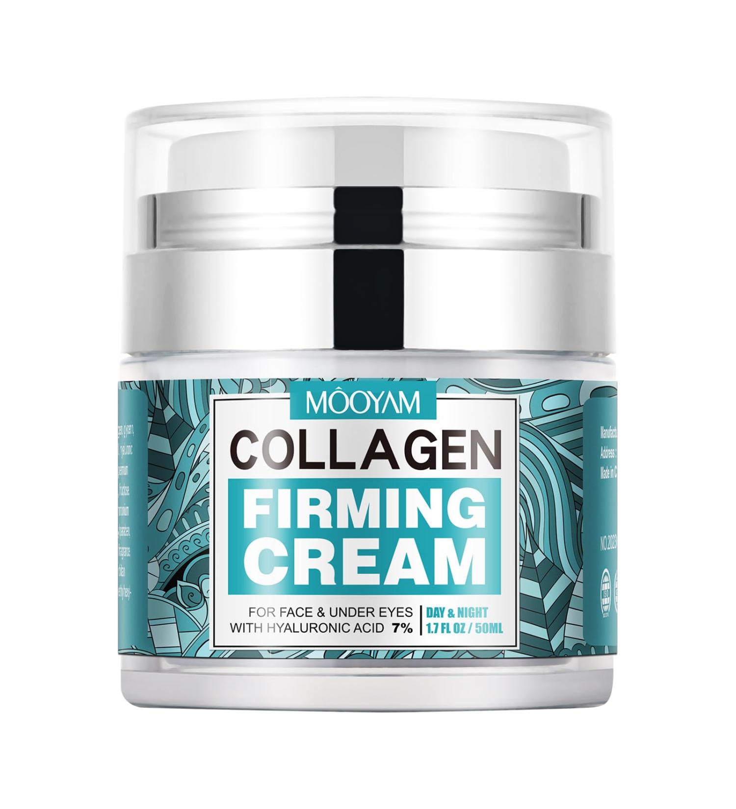 Collagen Face Cream with 7% Hyaluronic Acid - Moisturizing Anti-Wrinkle & Firming Day & Night Cream for Face & Body - Buy Online on GoSupps.com
