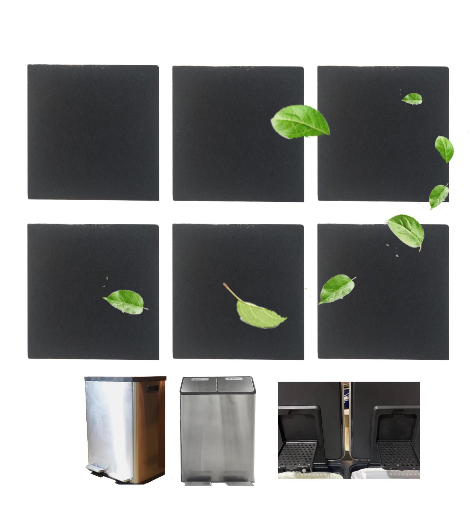 Purifylogix Odor-Absorbing Filter Refill Packs for Simpli-Magic Trash Can | Activated Carbon Deodorizers | Compatible with Built-In Odor Filter (Square 6 Pack) - Buy Online on GoSupps.com