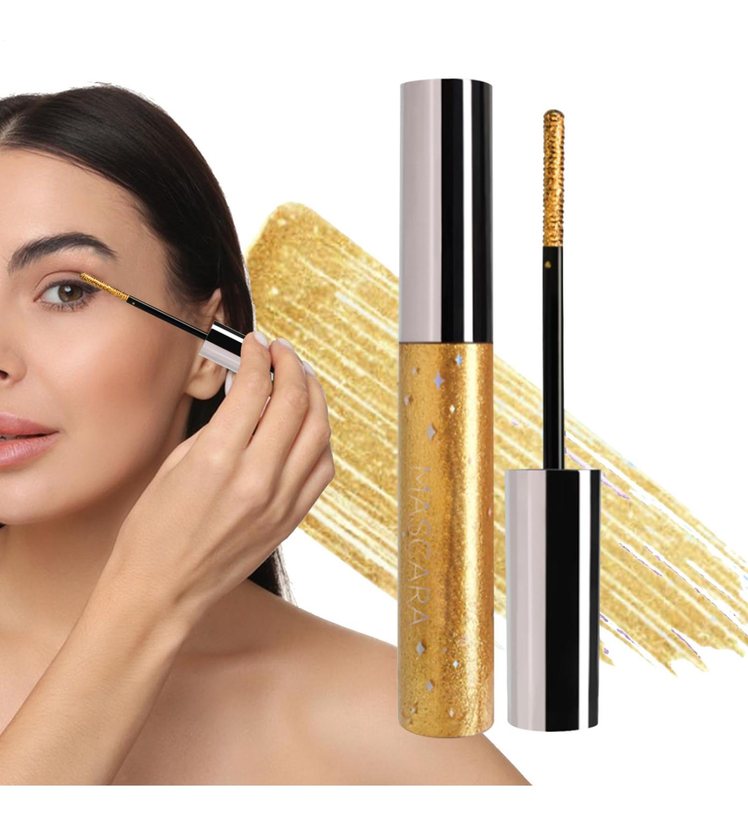  Ihdjasg Waterproof mascara for volume and length | 6 ml with glitter effect non-clump and long-lasting with a full-bodied effect for business trips travel home women  - Buy Online on GoSupps.com