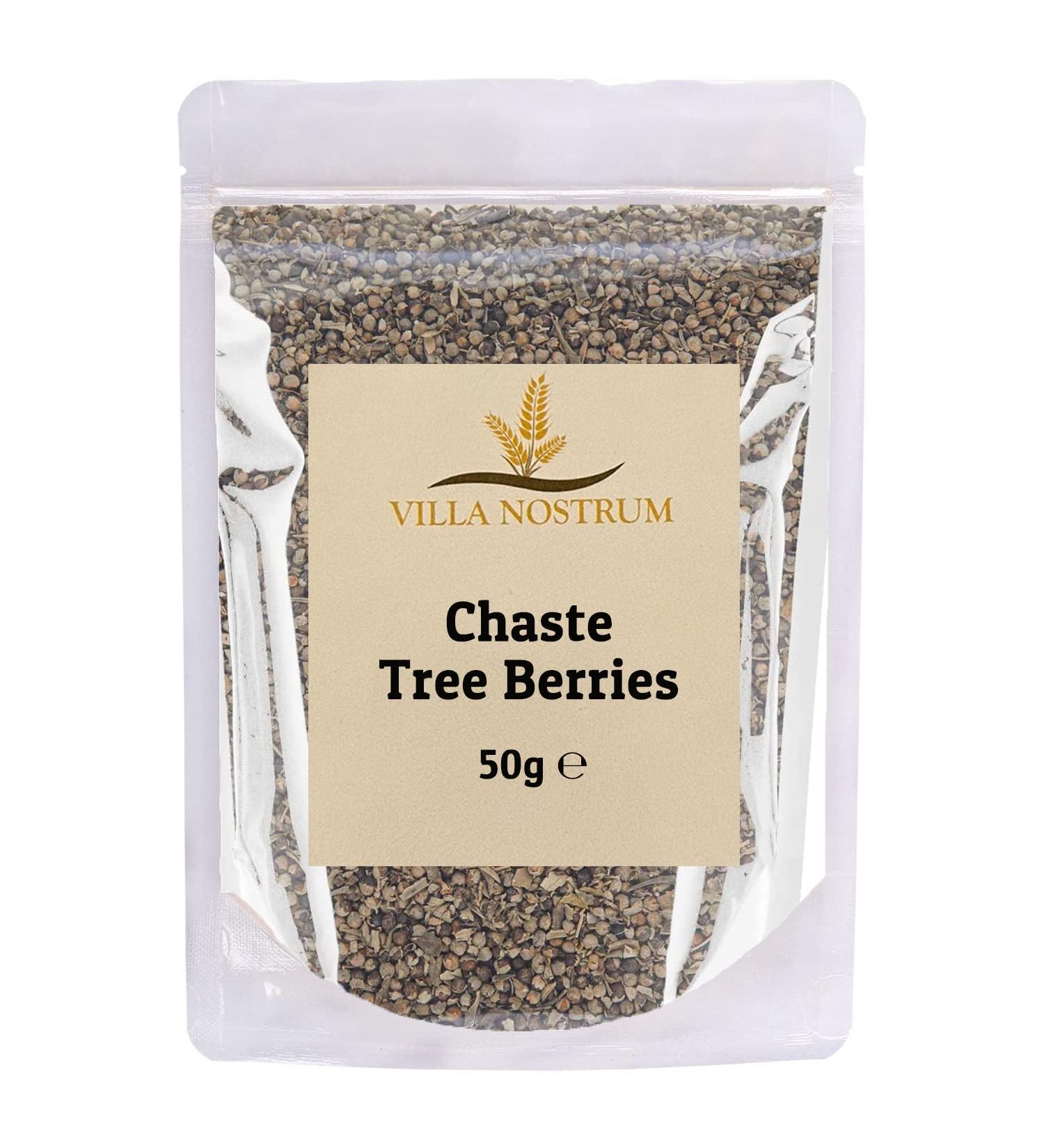 Chaste Tree Berries Whole 50g by Villa Nostrum
