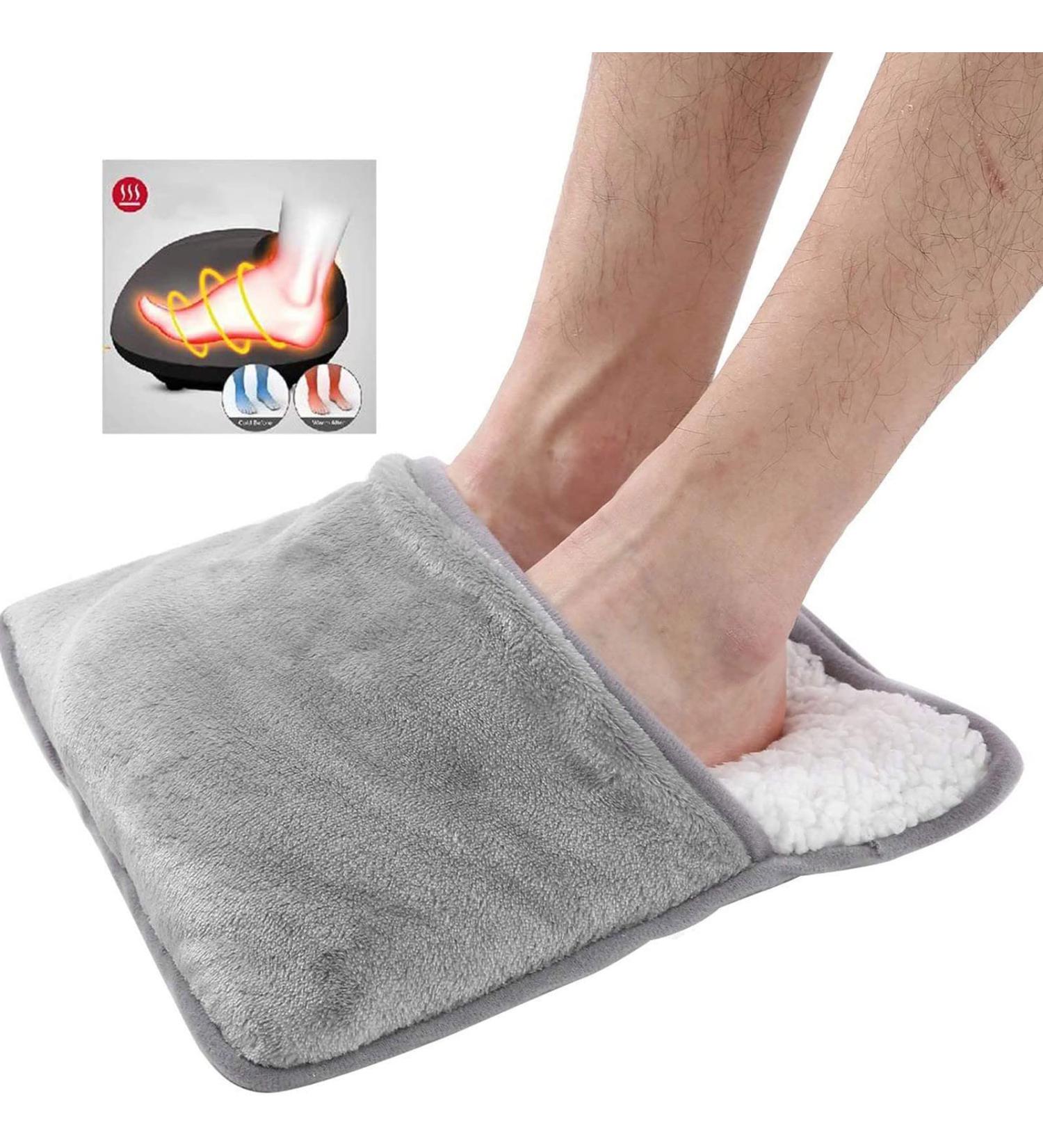 HHSbeauty Foot Warmer with Teddy Feet | Large Washable Footpack | Heating & Vibration Massage for Home & Office - Buy Online on GoSupps.com