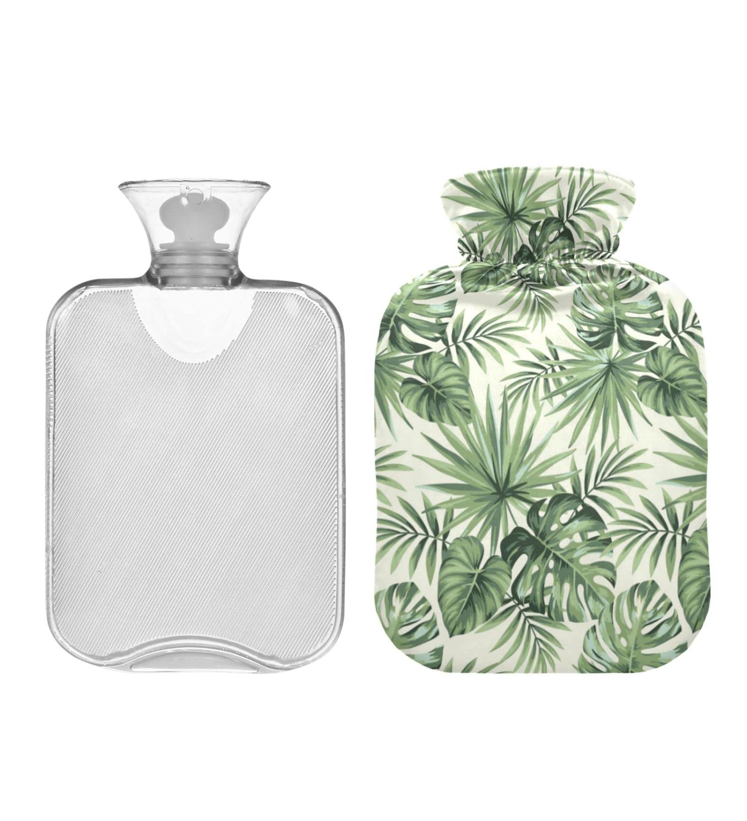 Buy 2L Tropical Palm Leaves Hot Water Bottle | Pain Relief & Winter Hand Feet Warmer International Shipping - Buy Online on GoSupps.com