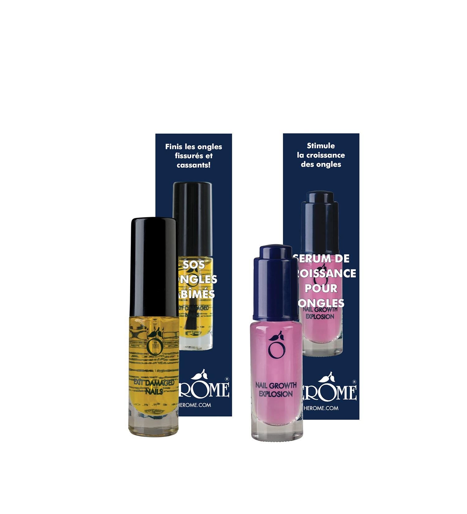 Combi-Pack Herome Exit Damaged Nails & Nail Growth Explosion - restores and improves the condition of the nails & ensures healthy nail growth - 2 * 7ml. - Buy Online on GoSupps.com
