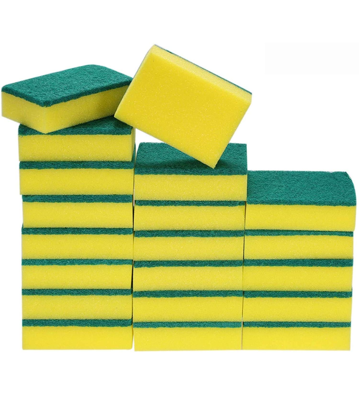 20 Pack Multi-Use Heavy Duty Scrub Sponge Extra Thin Magic Cleaning Sponges Eraser Sponge for Kitchen Bathroom Furniture Leather Car & Steel - Buy Online on GoSupps.com