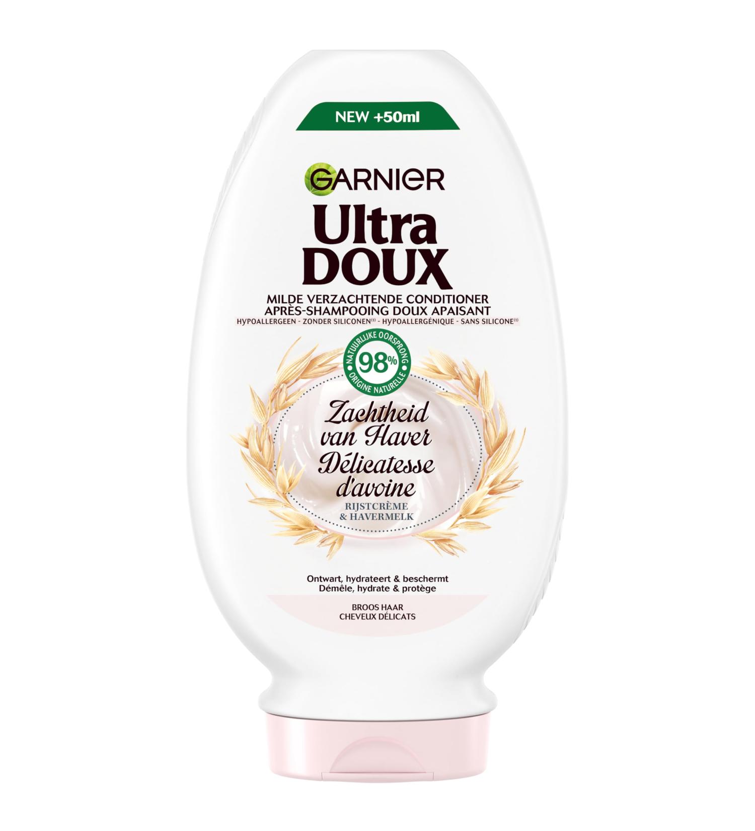 Garnier Garnier Ultra Doux - Mild Soothing Conditioner - Softness of Oats - Brittle Hair and Sensitive Scalp Daily Use - 250ml
