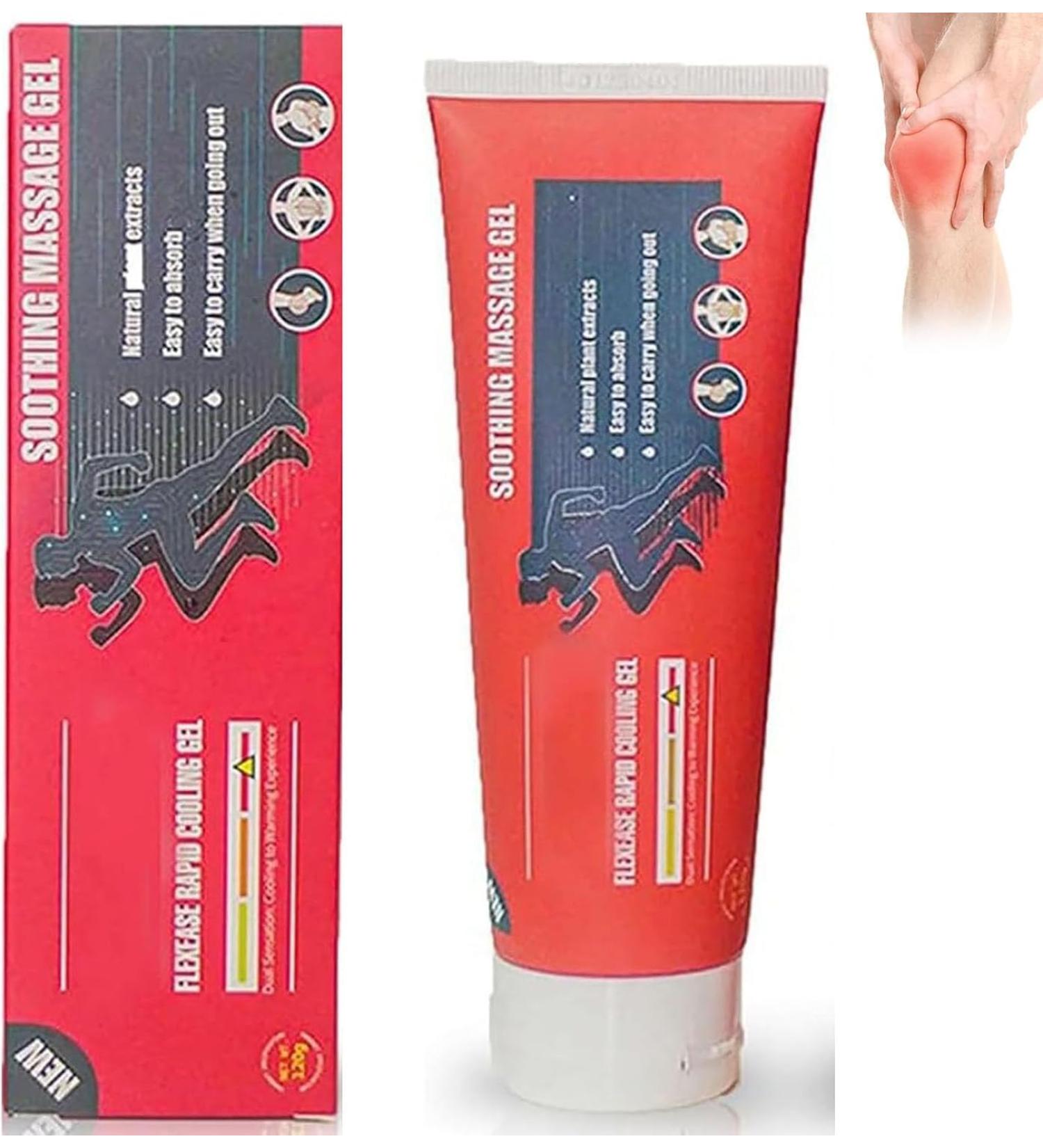 Gel de massage apaisant et apaisant rafra chissant et non gras absorption rapide pour un soutien musculaire rapide pour les genoux les lombaires la nuque les mains et les pieds 1pcs - Buy Online on GoSupps.com