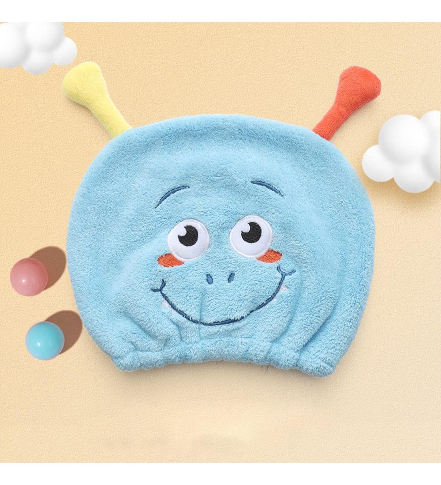Buy BATTILO PTY Cute Funny Microfiber Hair Drying Towel for Kids - Quick Dry Wrap for Curly Long Hair (Blue Alien - Buy Online on GoSupps.com