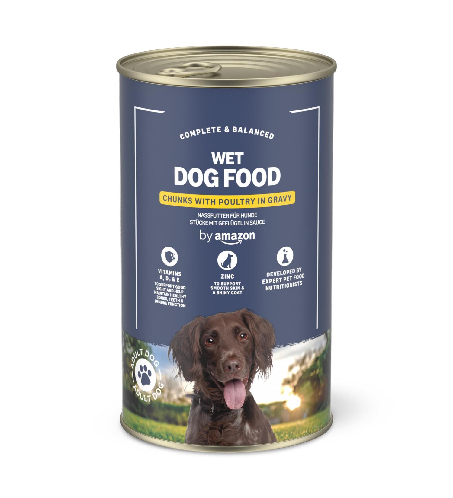 by Amazon Wet Dog Food - Can - Poultry Chunks in Gravy 1 Pack