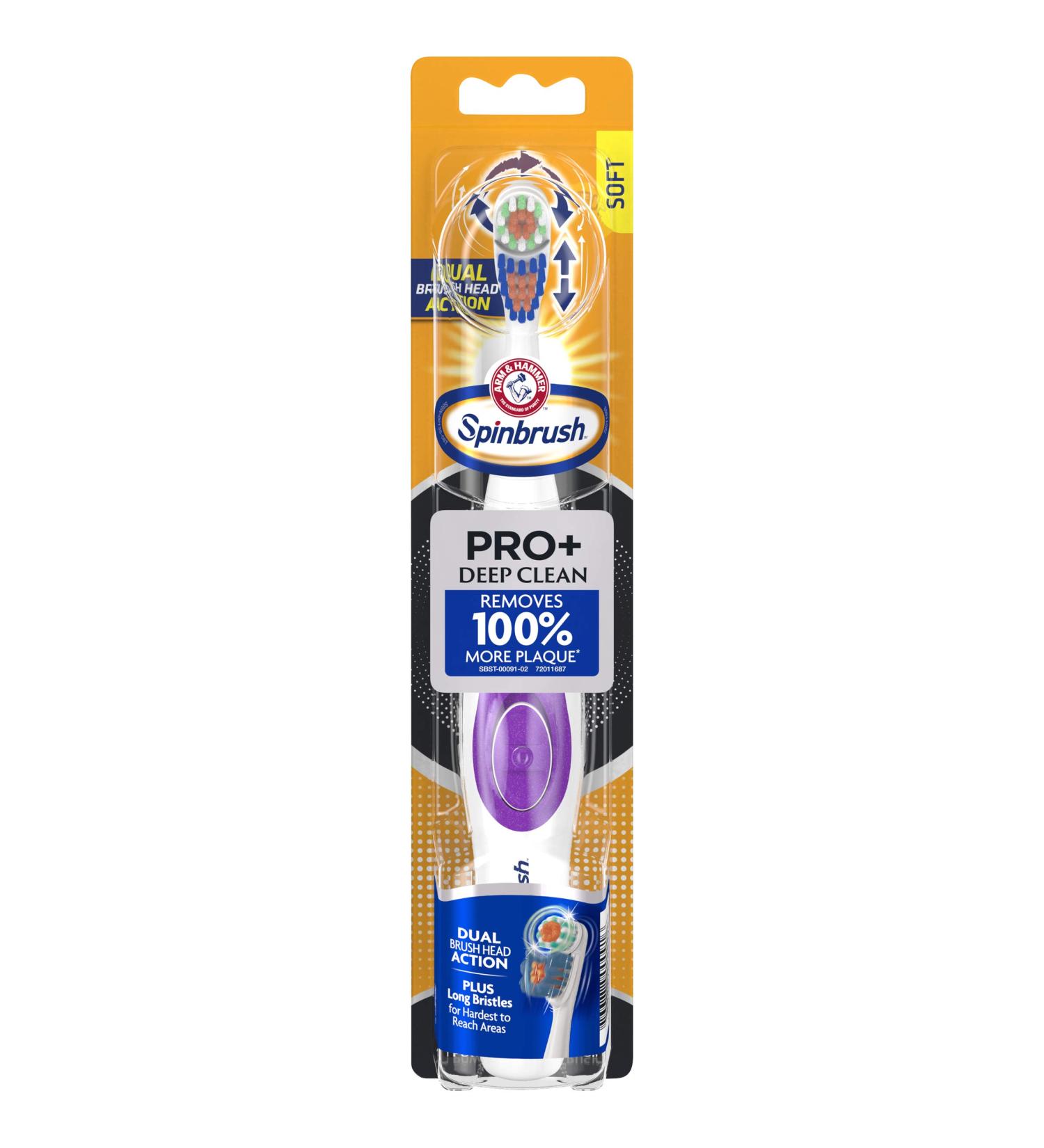 Spinbrush Truly Radiant Deep Clean Toothbrush - Assorted Colors - Buy Online on GoSupps.com
