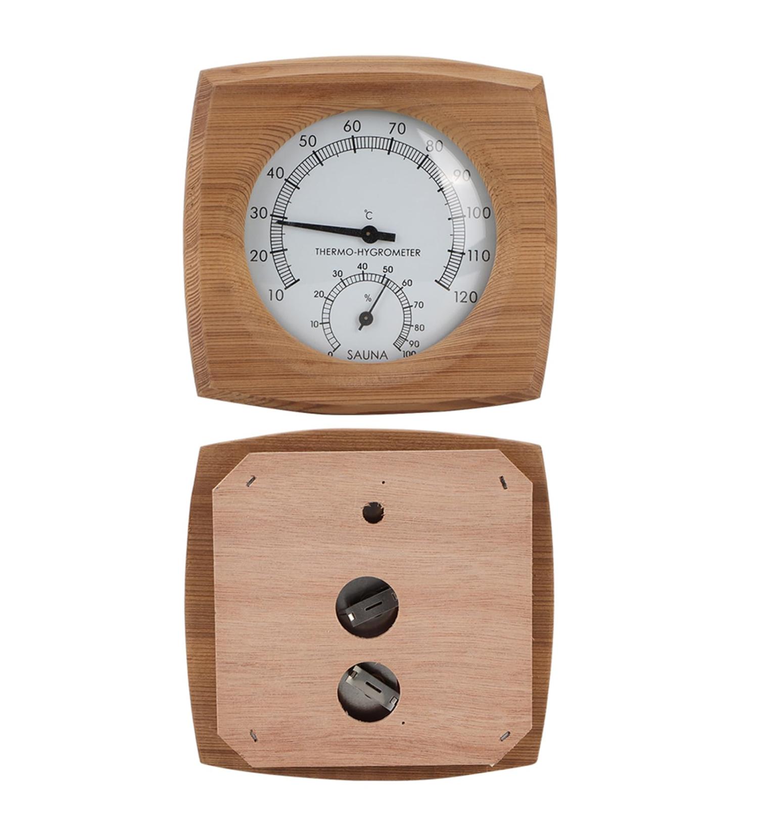 0%-100% Thermometer-Hygrometer for Sauna | High Temp & Corrosion Resistant | Perfect for Sauna House - Buy Online on GoSupps.com