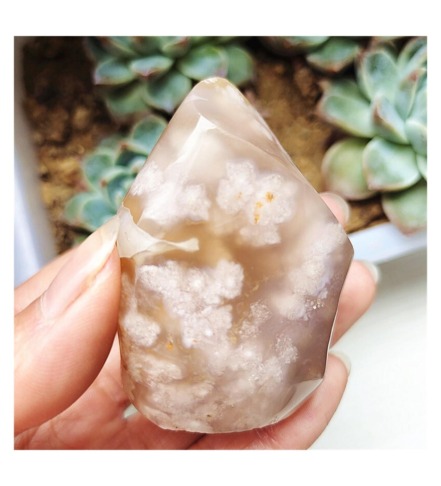 Natural Crystal Rough Natural Stone Agate Crystals Flame Home Room Decoration Feng Shui Gemstone Ornaments (Color : 140-150g Size : 1pc) 1pc 140-150g - Buy Online on GoSupps.com