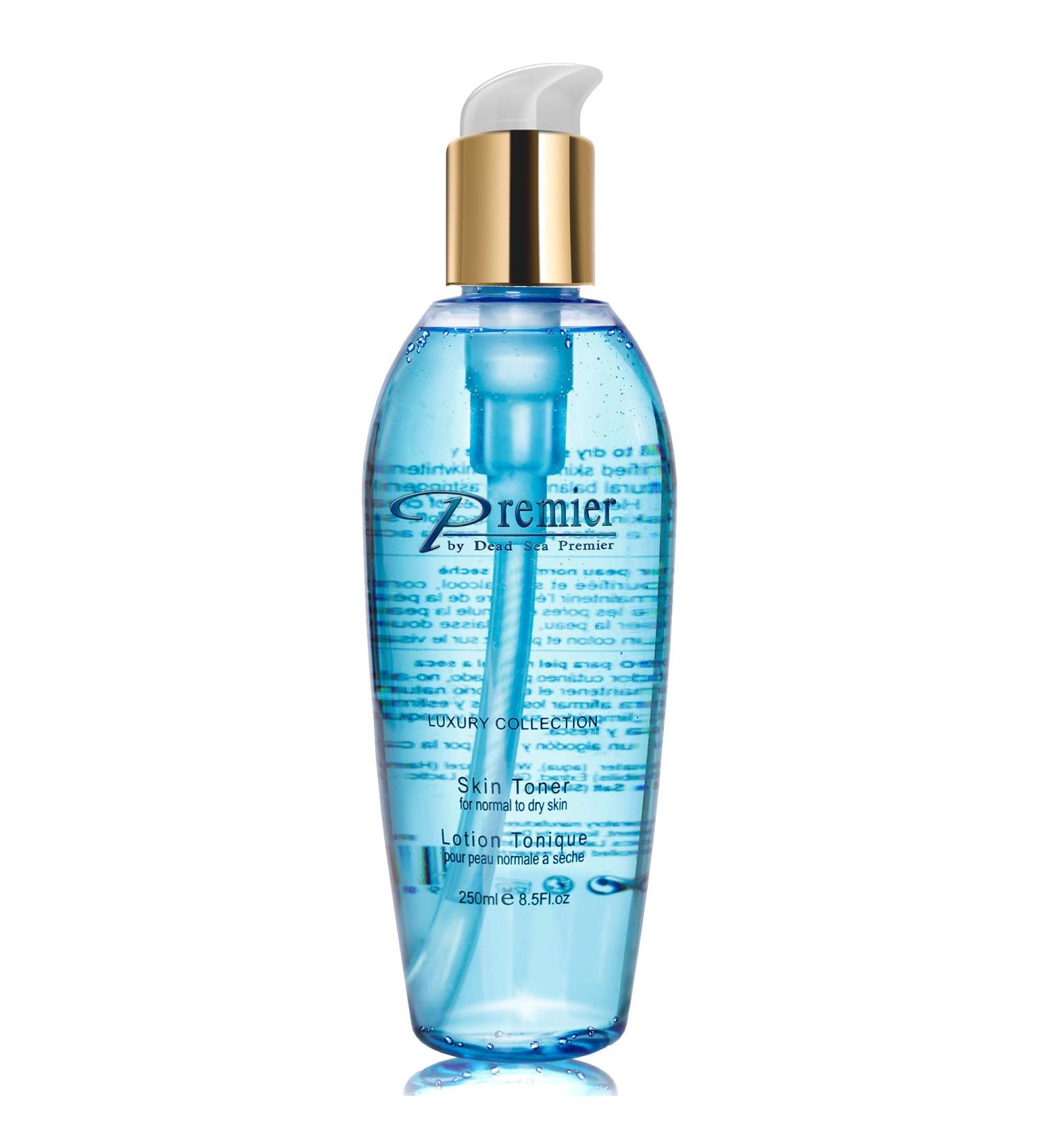 Premier Dead Sea Skin Toner for Normal to Dry Skin - pH 5.5 Balancing, Alcohol-Free with Witch Hazel and Minerals - 8.5fl.oz - Buy Online on GoSupps.com