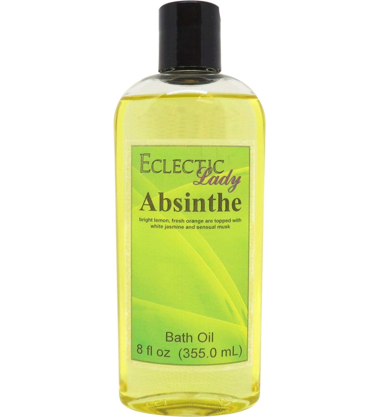 Buy Absinthe Bath Oil by Eclectic Lady - Relaxing Scented Moisturizing Oil for Dry Skin - 8 oz Nourishing Bath & Body Oil - Buy Online on GoSupps.com