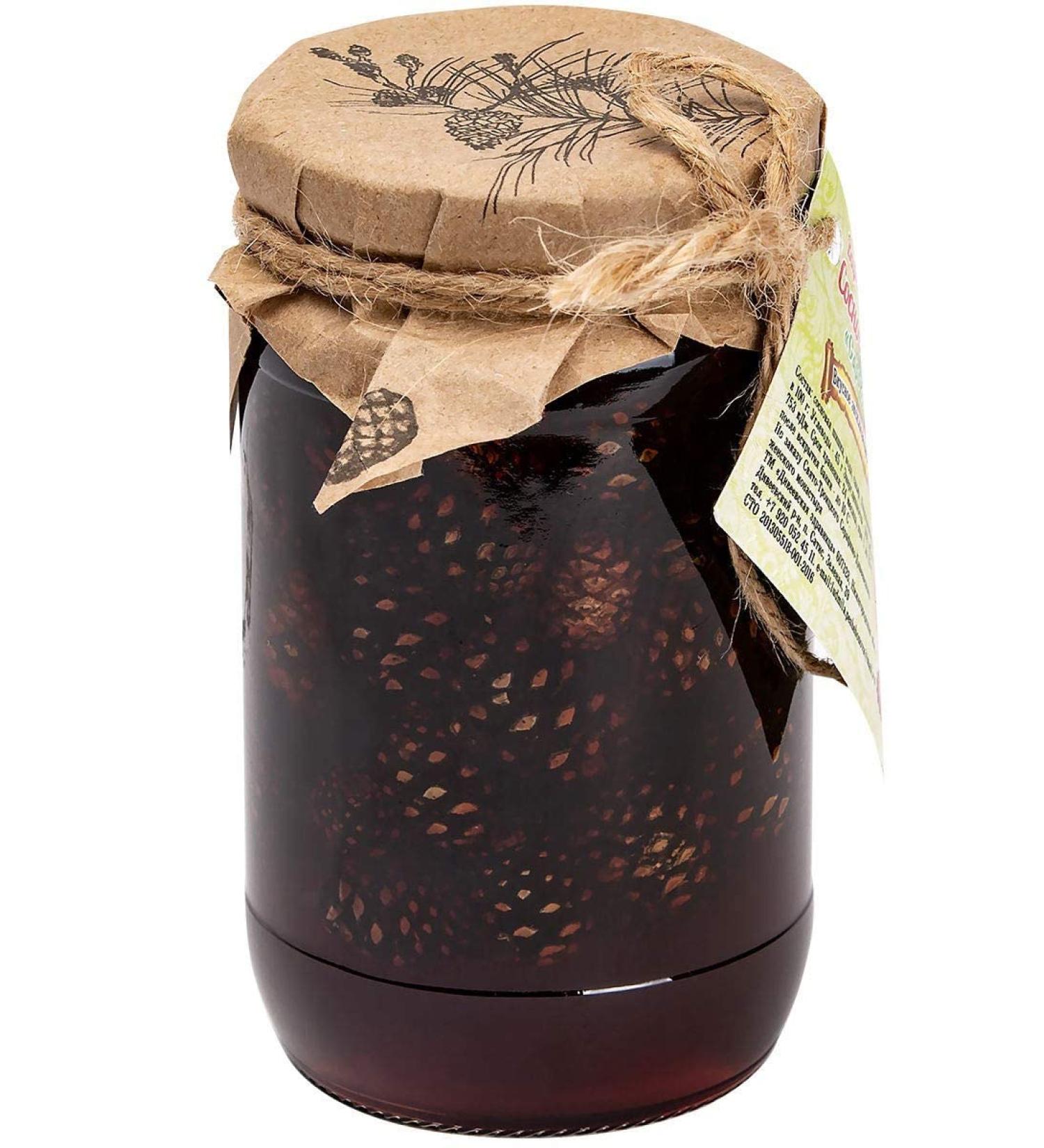 Pine Cone Jam 440g/15.5oz - Imported Siberian Delicacy with Baby Pine Cones - Buy Online on GoSupps.com