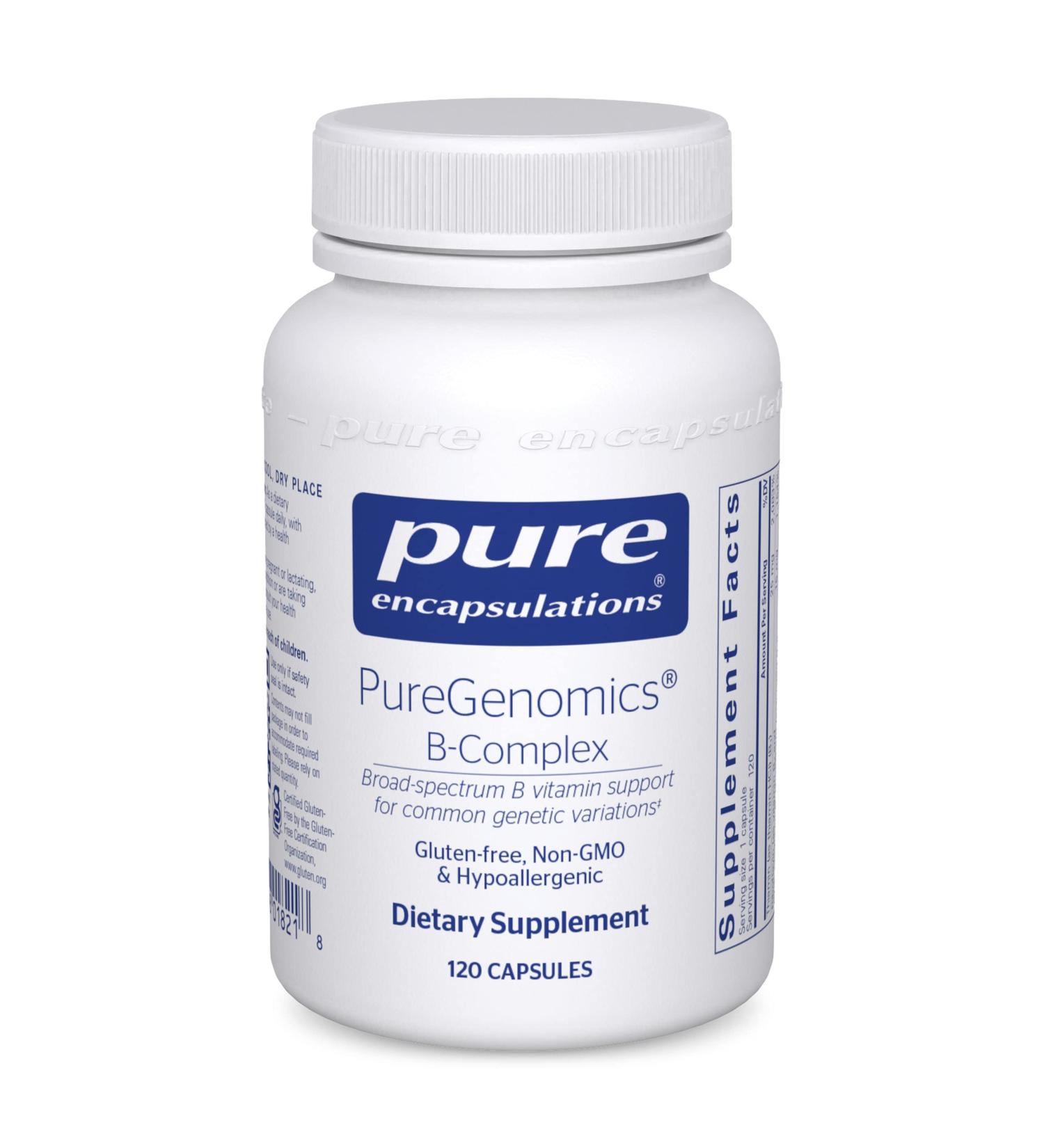 Pure Encapsulations PureGenomics B-Complex | Genetic & Cellular Support | 120 Capsules - Buy Online on GoSupps.com