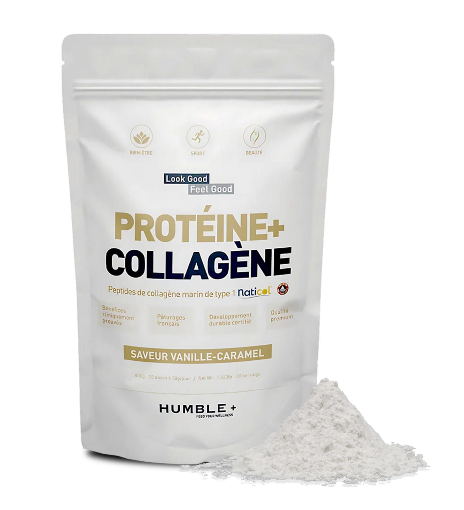 Naticol Protein + Marine Collagen Powder 600 g Pack - Vanilla Flavor - Joint Comfort & Muscle Recovery - 20 Servings at 30g/day P - Buy Online on GoSupps.com
