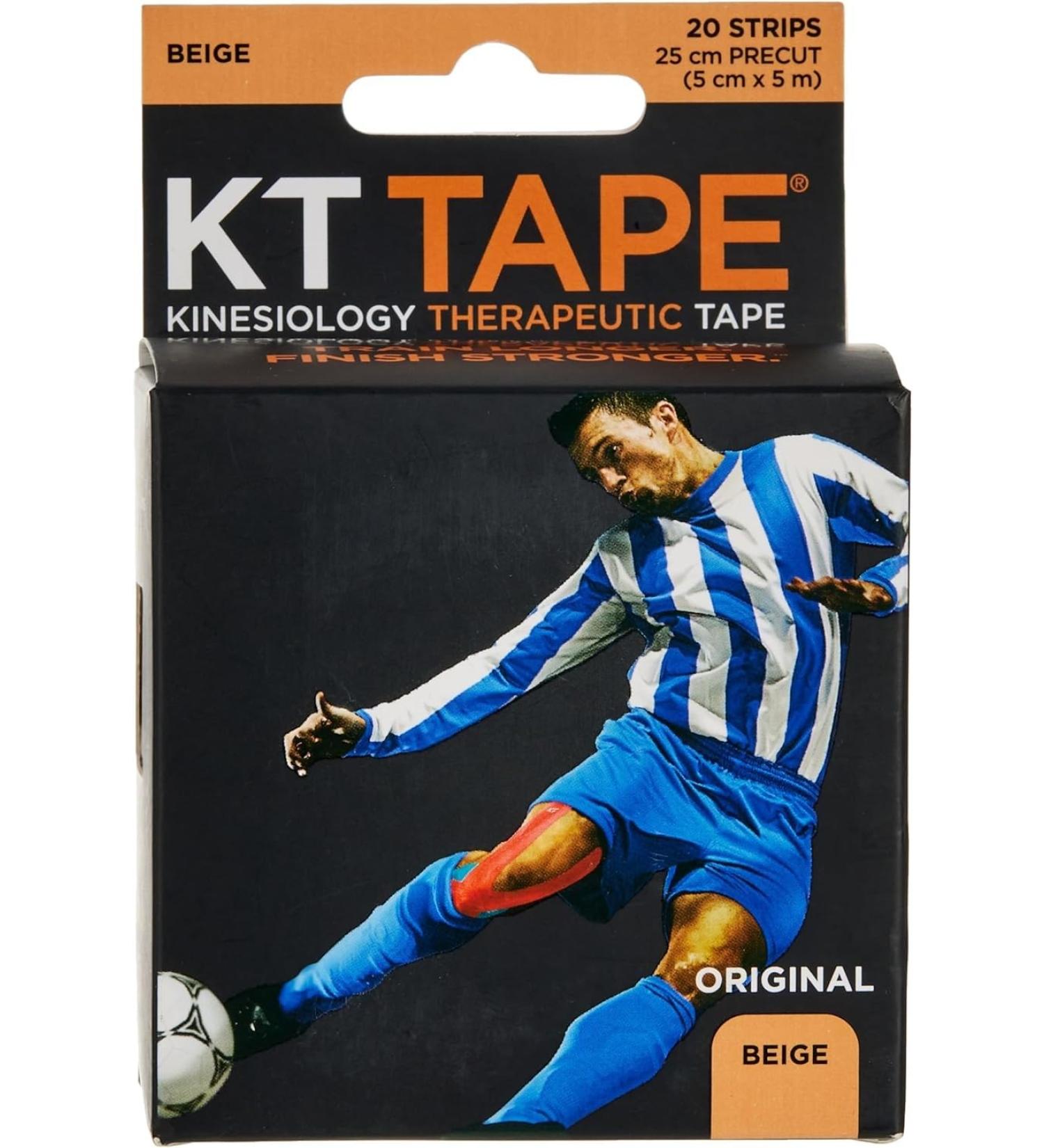 KT Tape Original Cotton Precut Beige - Premium Athletic Support for Pain Relief | Fast International Shipping - Buy Online on GoSupps.com