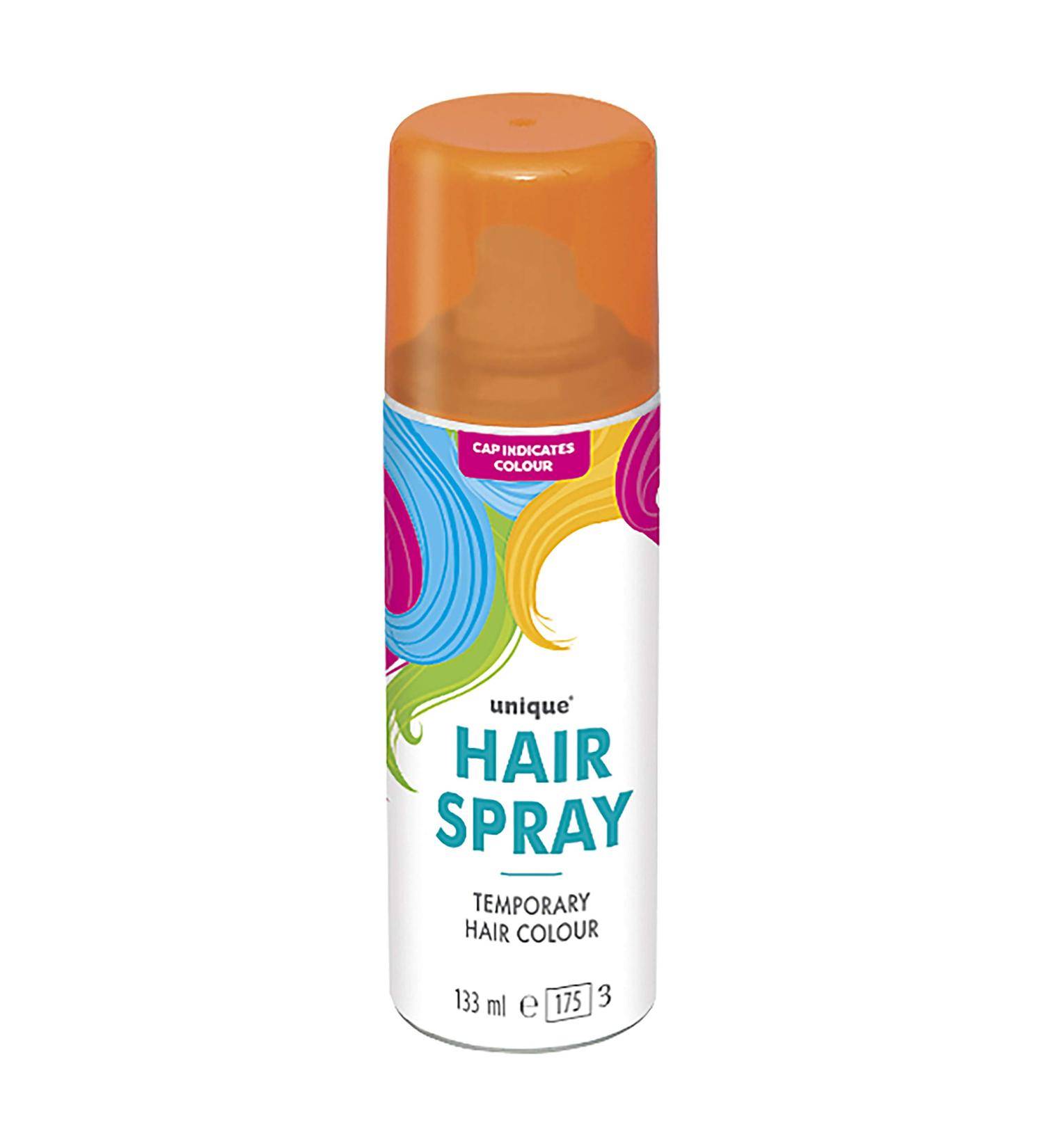 Neon Orange Temporary Hair Spray (4.5 fl. oz) 1 Count - Easy-to-Use Colorful Hair Styling for Festivals Parties and Events - Buy Online on GoSupps.com