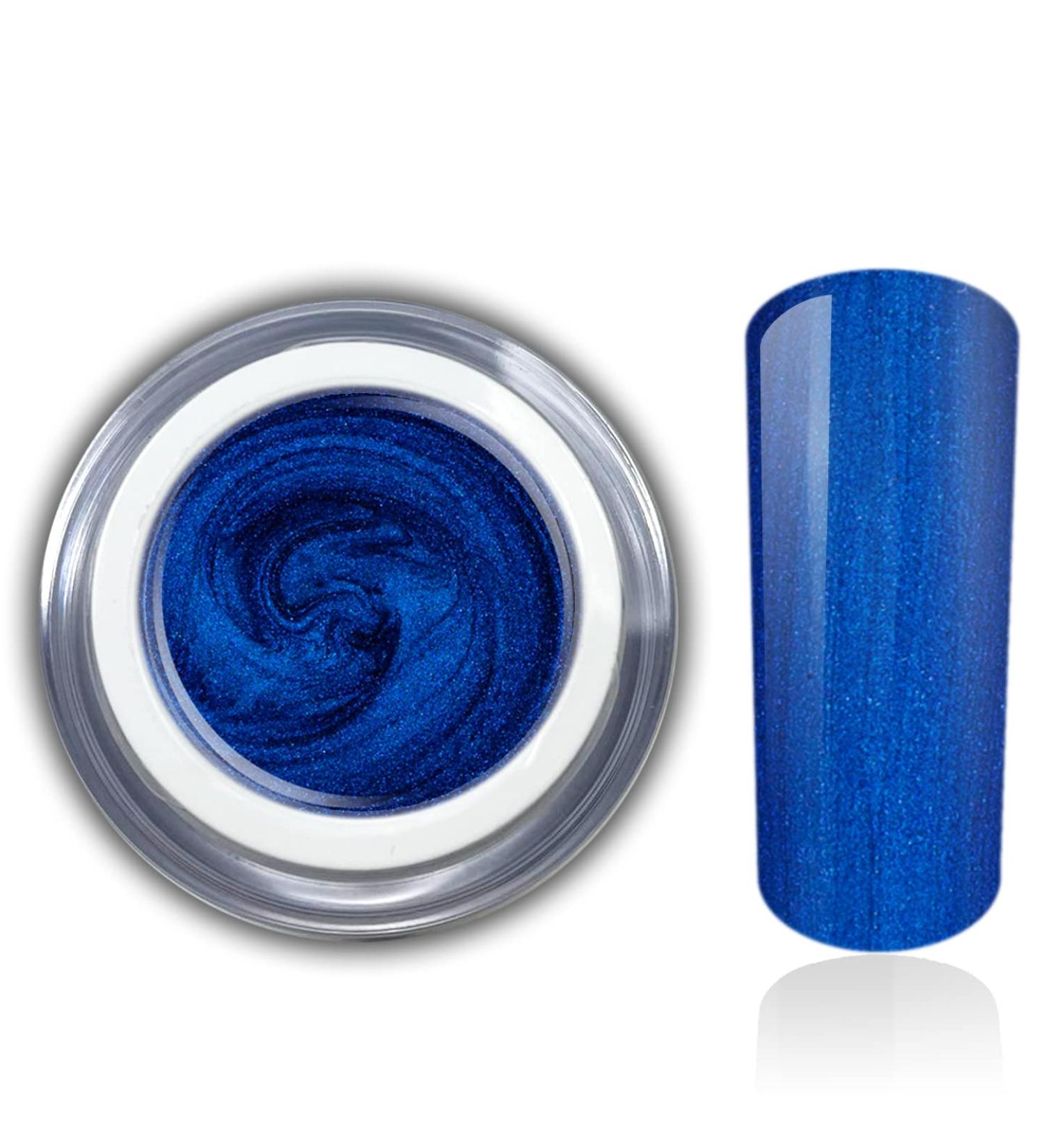 Blue Metallic UV Gel - RM Beautynails 5ml | Premium Color Gel for Long-lasting Manicures Ships Internationally - Buy Online on GoSupps.com