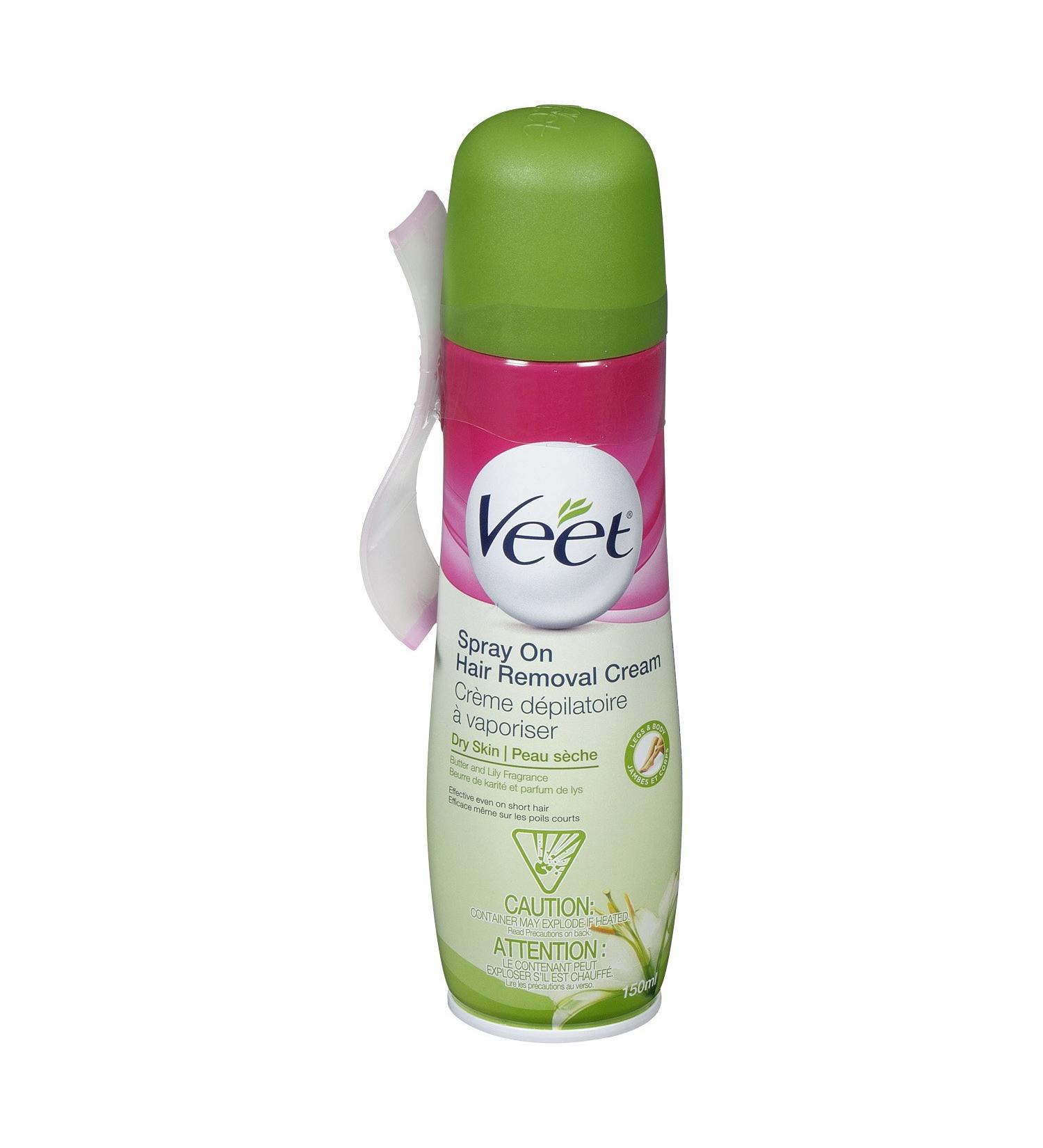 VEET Spray On Hair Removal Cream for Dry Skin - 5.1 OZ | Fast & Gentle Hair Removal | International Shipping Available - Buy Online on GoSupps.com