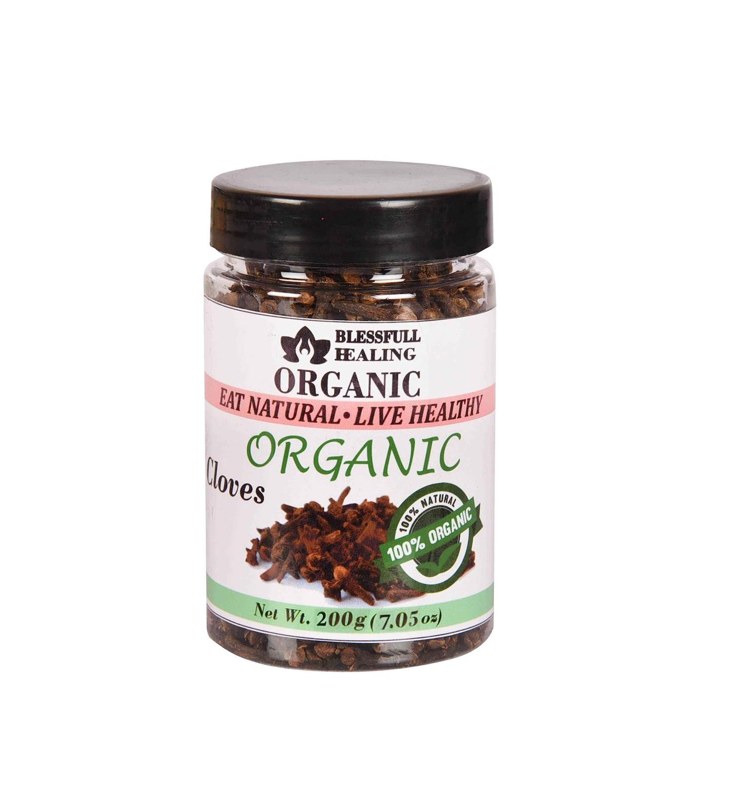 Blessfull Healing Organic Cloves 200 Gram Airtight Container (Packing May Vary) 200 Gram 7.05 oz - Buy Online on GoSupps.com