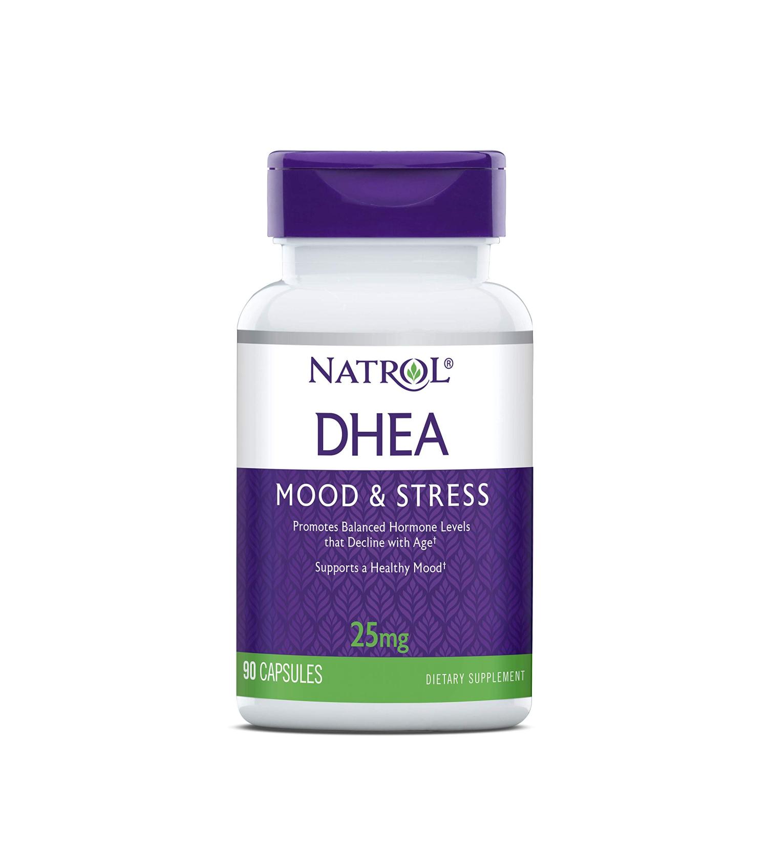 Natrol DHEA Tablets 25mg - Balanced Hormones, Mood & Healthy Aging Support - 90 Count - Buy Online on GoSupps.com