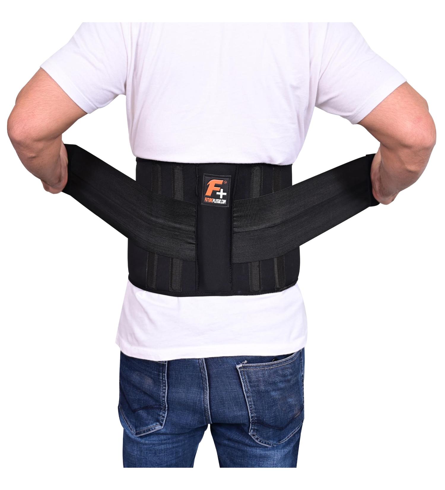 Waist Belt Brace Trimmer Slim Body Sweat Wrap for Stomach and Lumbar Support Back Brace Adjustable Lower Pain Relife Neoprene 3XL - 4XL