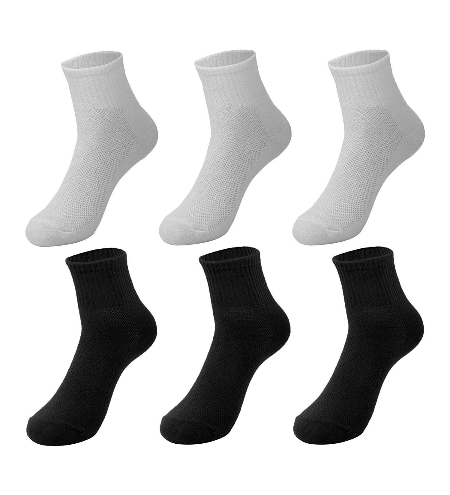 Bluecell 6 Pairs Disposable Stretch Socks for Men - Black & White One Size Perfect for Travel & Sports - Buy Online on GoSupps.com