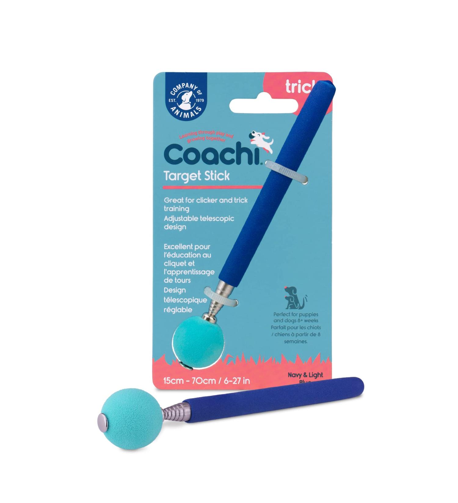 Coachi Telescopic Target Stick with Large Ball | Dog Training Accessory for Clicker & Agility Training | Navy/Light Blue - Buy Online on GoSupps.com