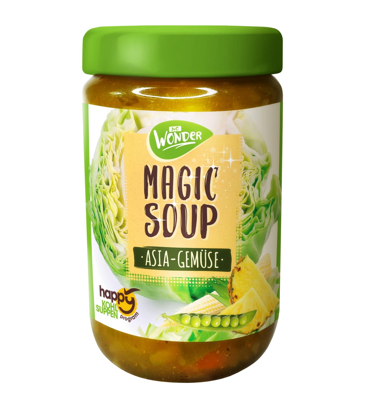 Buy noWonder Magic Soup Asian Vegetables 400g - Detox Vegan Fasting Soup with Magic Cabbage - Buy Online on GoSupps.com
