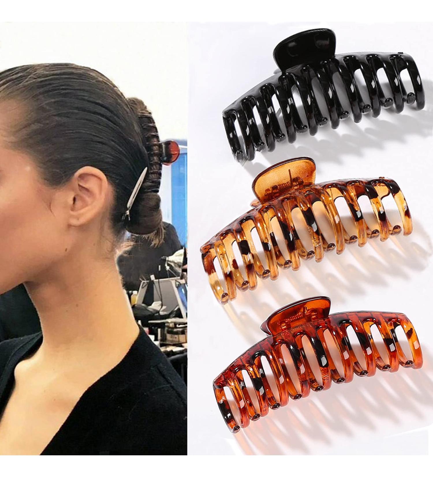 3pcs 4.3 Jumbo Hair Claw Clips for Thick Hair - Strong Hold Hair Jaw Clips for Women & Girls - Buy Online on GoSupps.com