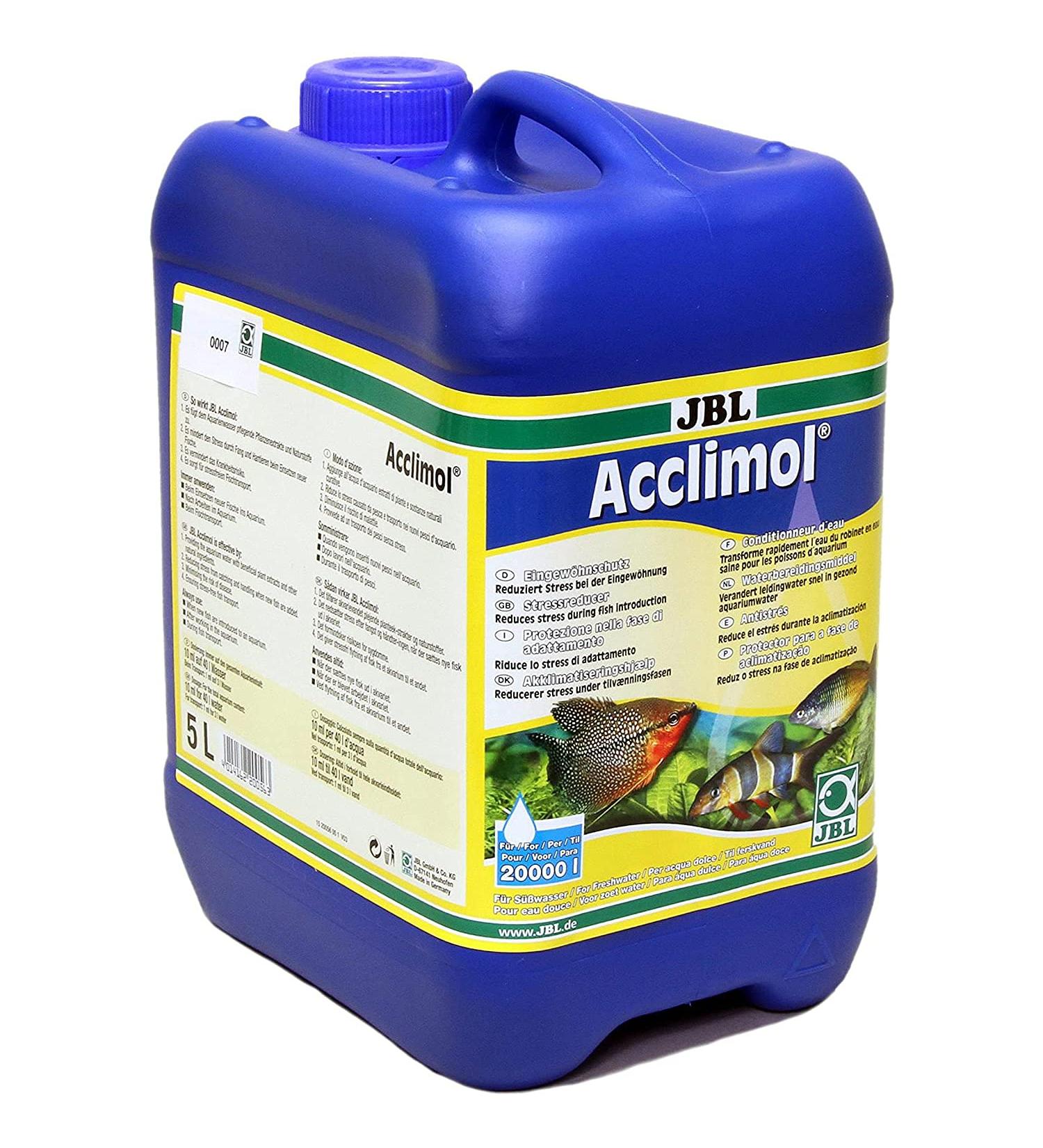 JBL Acclimol 2005600 Water Conditioner for Freshwater Aquariums - 5L | Ideal for Fish Re-acclimation - International Shipping Available - Buy Online on GoSupps.com