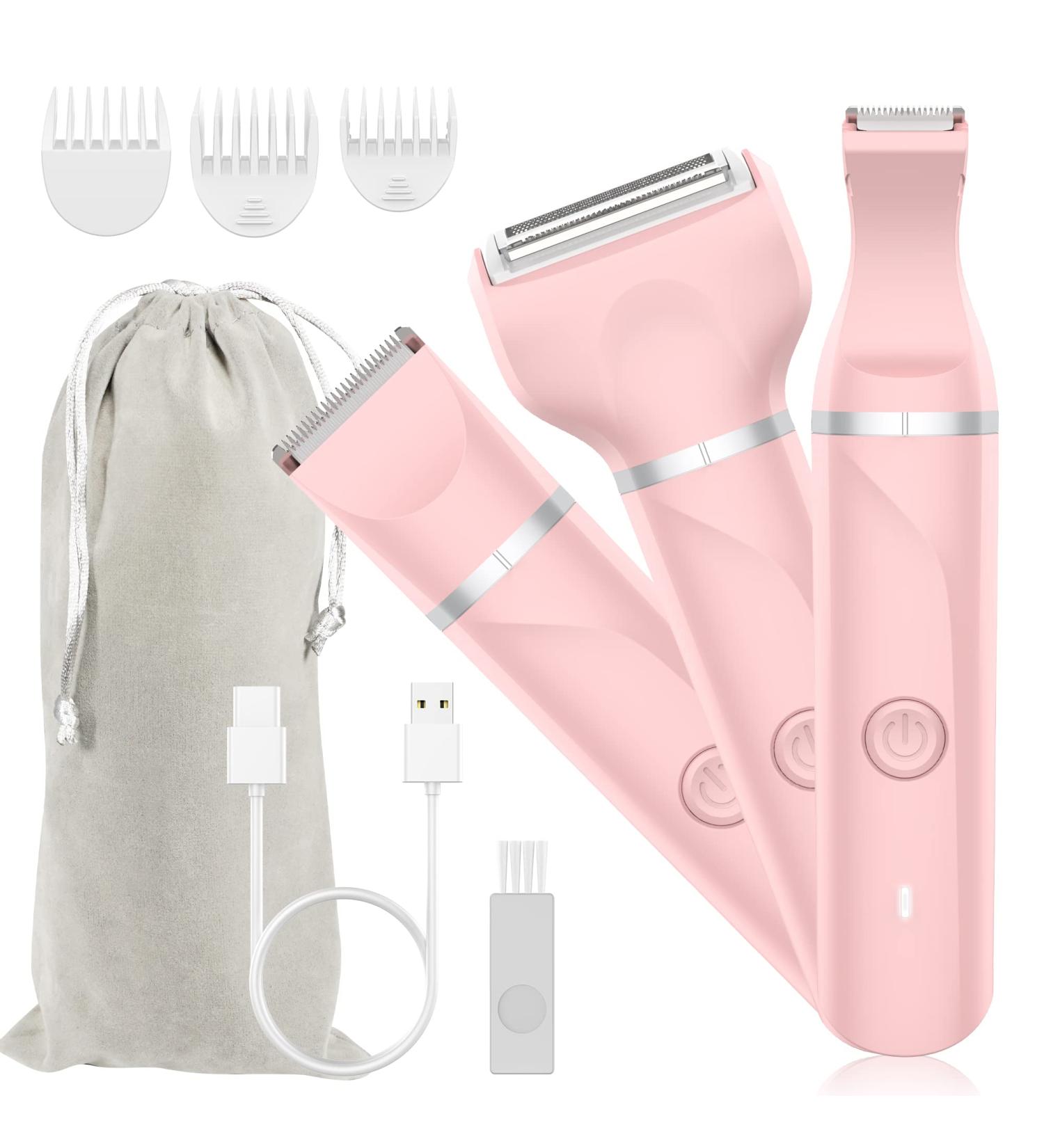 WUFAYHD 3-in-1 Women's Electric Razors for Shaving - Cordless Bikini Trimmer, Wet&Dry Portable Shaver - Rechargeable Body Hair Removal for Face, Legs, Underarms - Buy Online on GoSupps.com