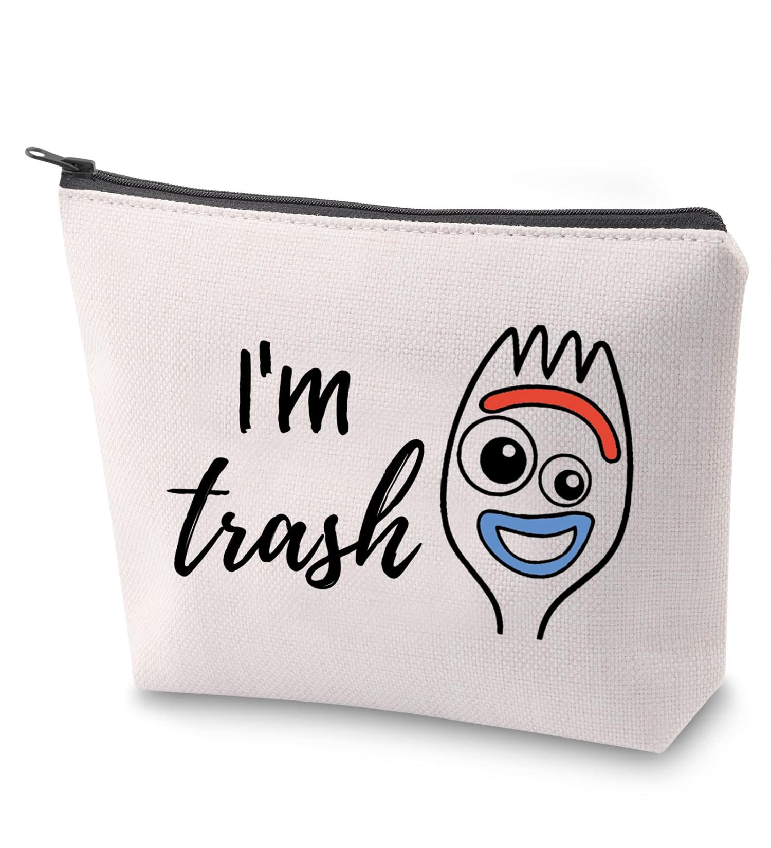ZJXHPO Forky Toy Story Inspire Gift Forky I'm Trash Makeup Bag Funny Zipper Pouch (CA-I'm Trash) - Buy Online on GoSupps.com