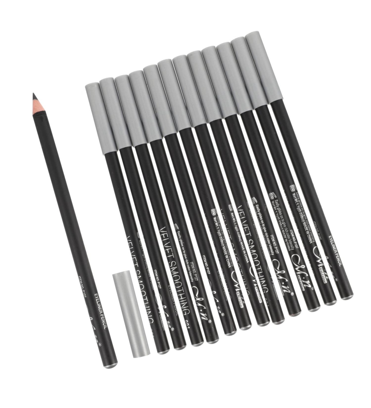 Ipetboom 12pcs Black Eyeliner 1 Black Waterproof Eyeliner Girl Eyeliner Pencil Makeup Tool Accessories Eyes - Buy Online on GoSupps.com