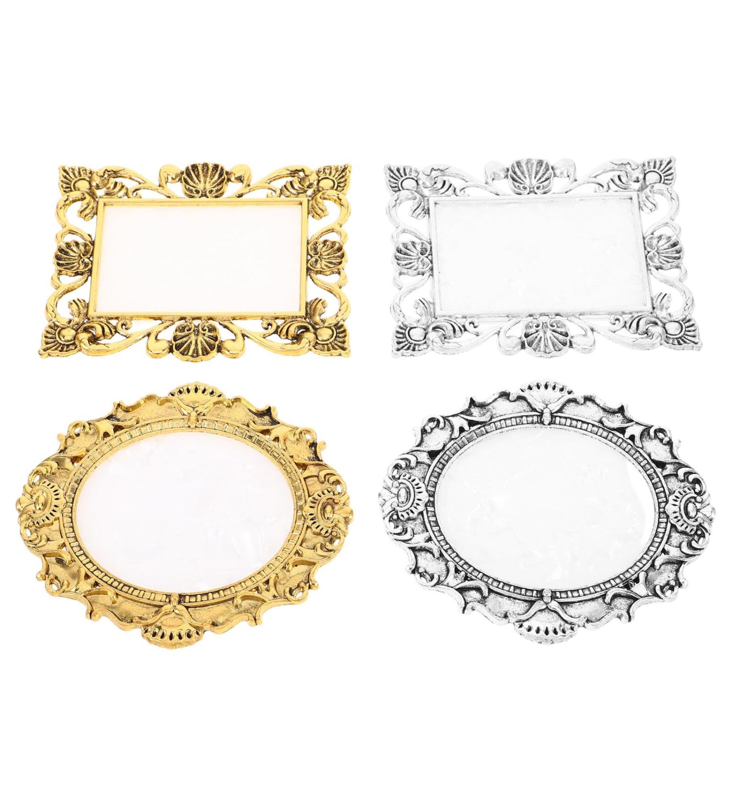 4 Pi ces Porte-nail art palette de m lange de maquillage palette de m lange de nail art plateau de pr sentation des ongles de couleurs des ongles - Buy Online on GoSupps.com