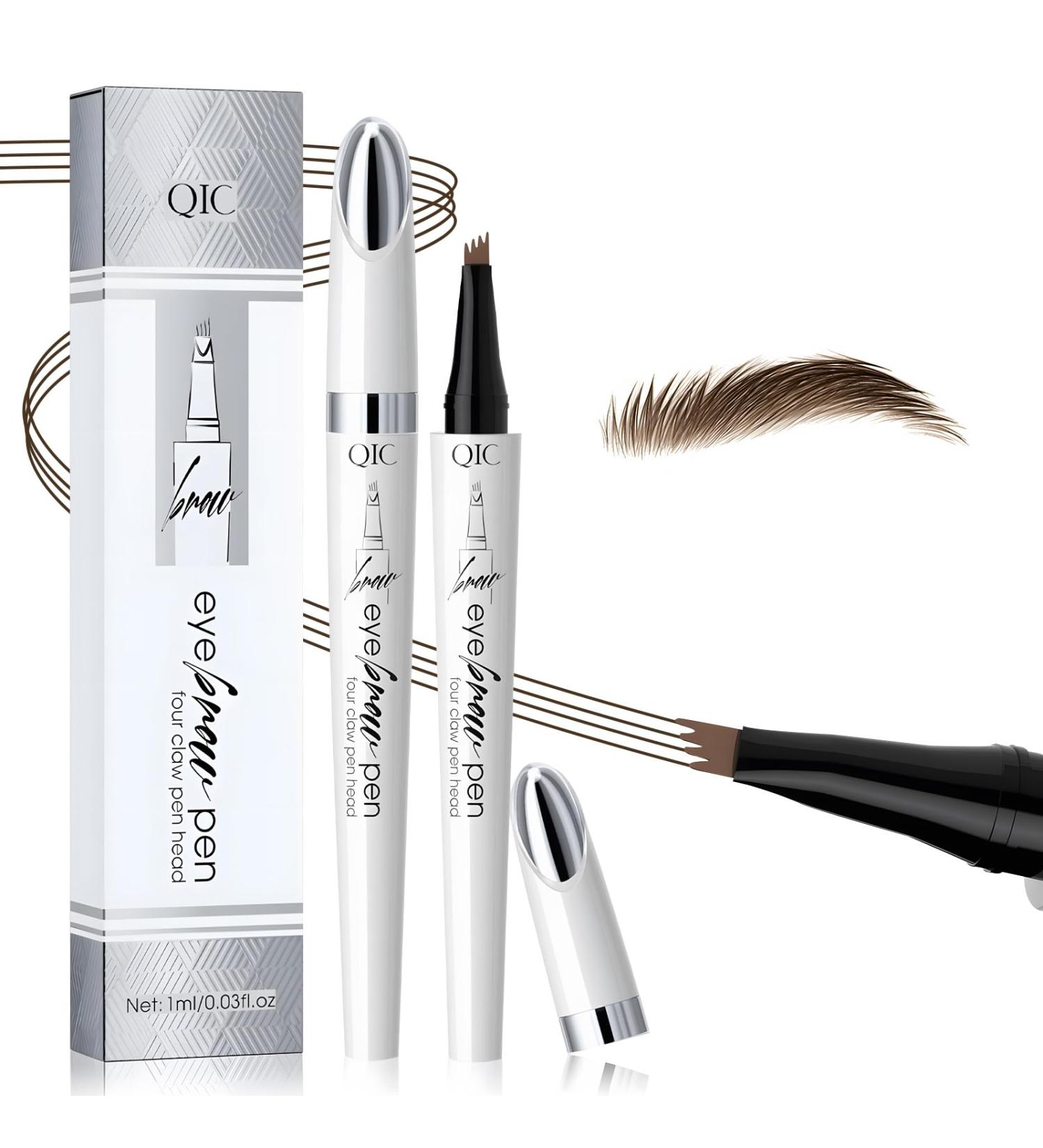 2024 Microblading Eyebrow Pen - 3D Waterproof Magic Pencil for All-Day Natural Brows - Dark Brown - Buy Online on GoSupps.com