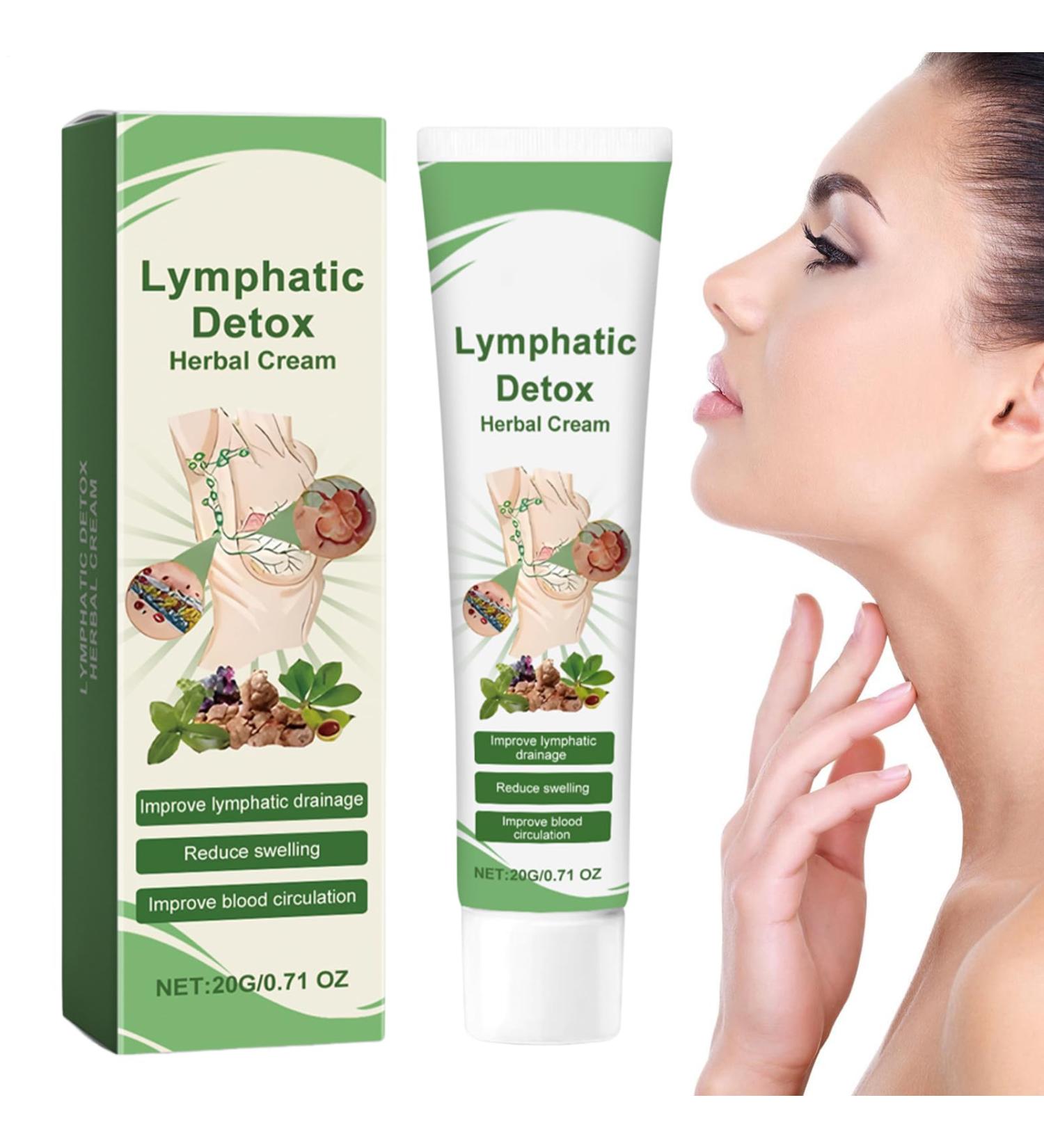 Lymphatic Support | Lymphatic Circulation Cream - Gentle Natural Moisturizing Balm 20g Swelling Reduction Relaxation Clinical Use Men - Buy Online on GoSupps.com