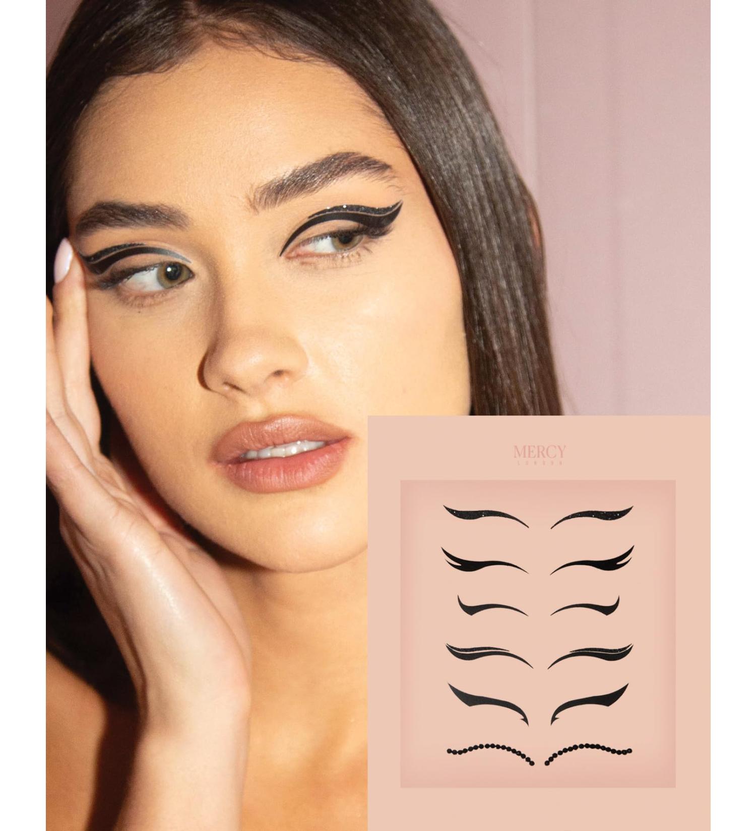 Buy MERCY LONDON Black Eyeliner Stickers & Eye Jewels - All-in-One Costume Accessories & Face Gems for a Stunning Look - International Shipping Available - Buy Online on GoSupps.com